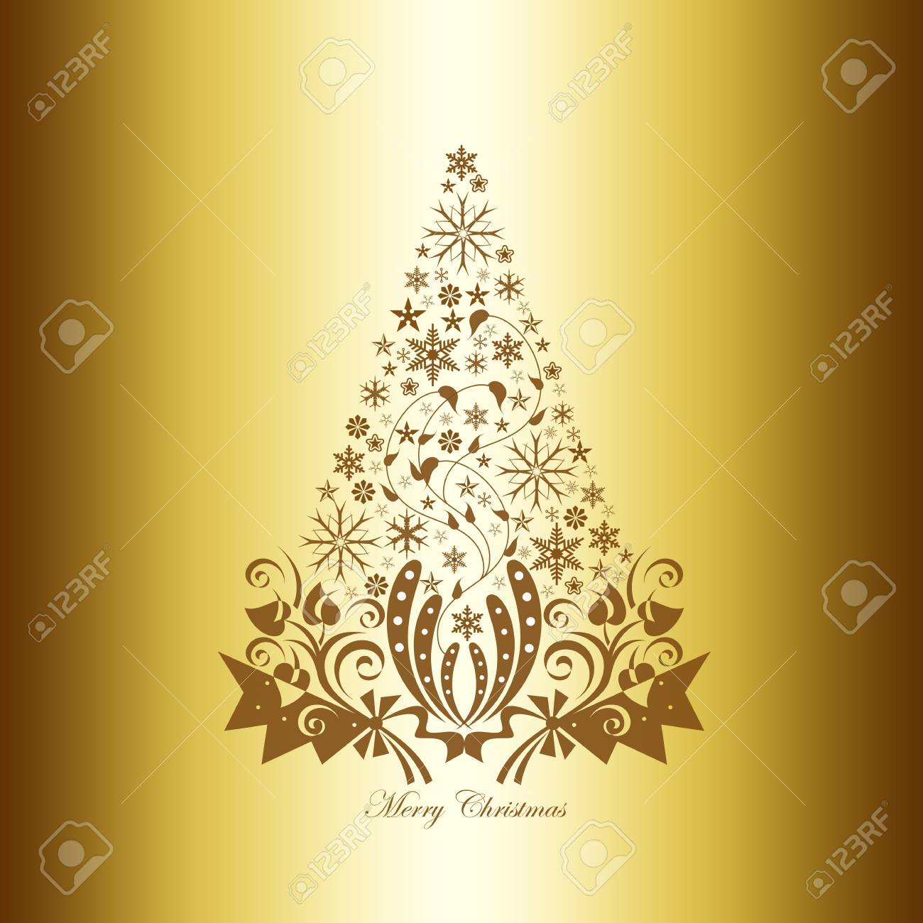 Decorazioni Natalizie Fiocchi Di Neve.Vettoriale Belle Decorazioni Natalizie Con Fiori E Fiocchi Di Neve Image 10464947