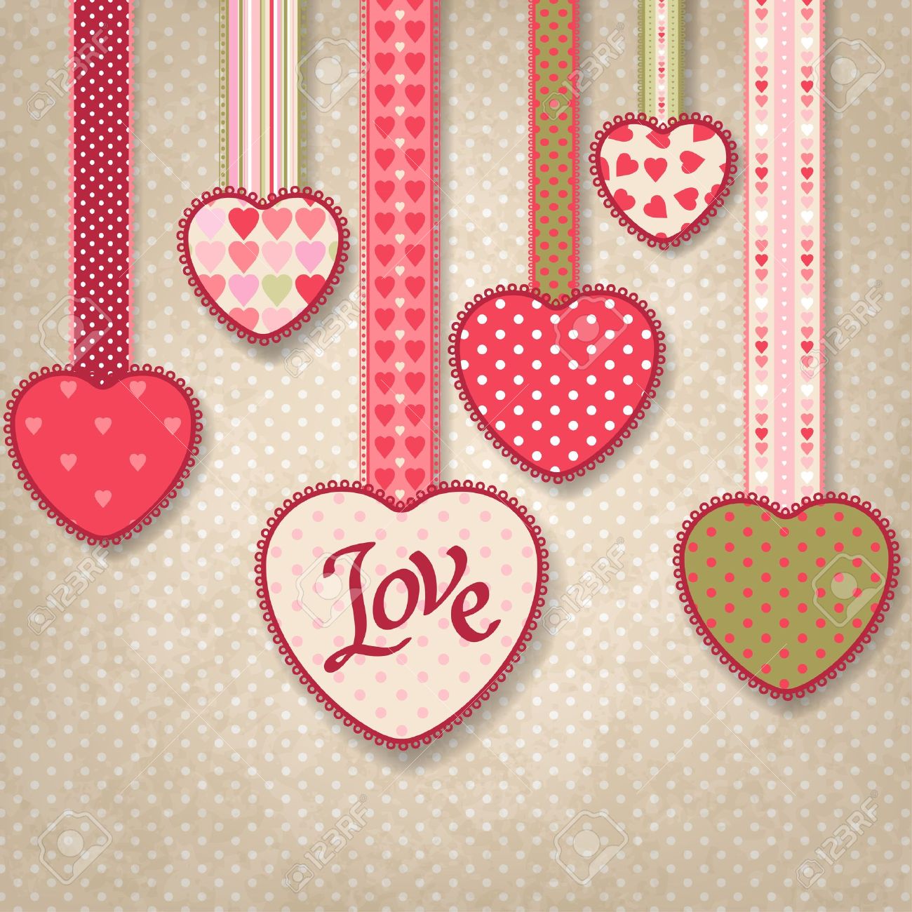 HD Image Of Retro Background Vintage Design With Hearts Royalty Free Cliparts HD Image Of Retro Background Vintage Design With Hearts Royalty Free Cliparts