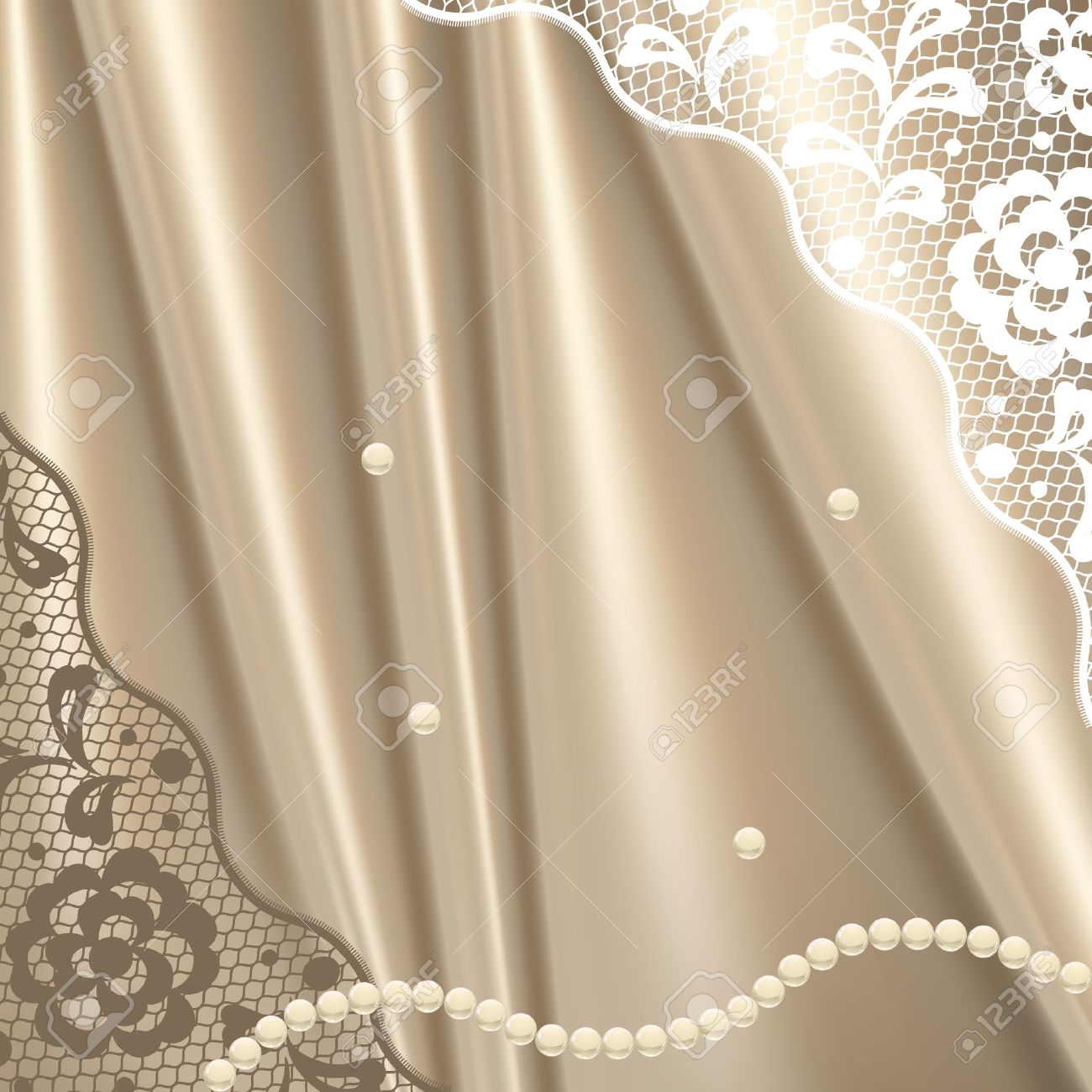Vintage Lace Background Ornamental Flowers Invitation Card Stock Vector Vintage Lace Background Ornamental Flowers Invitation Card Stock Vector