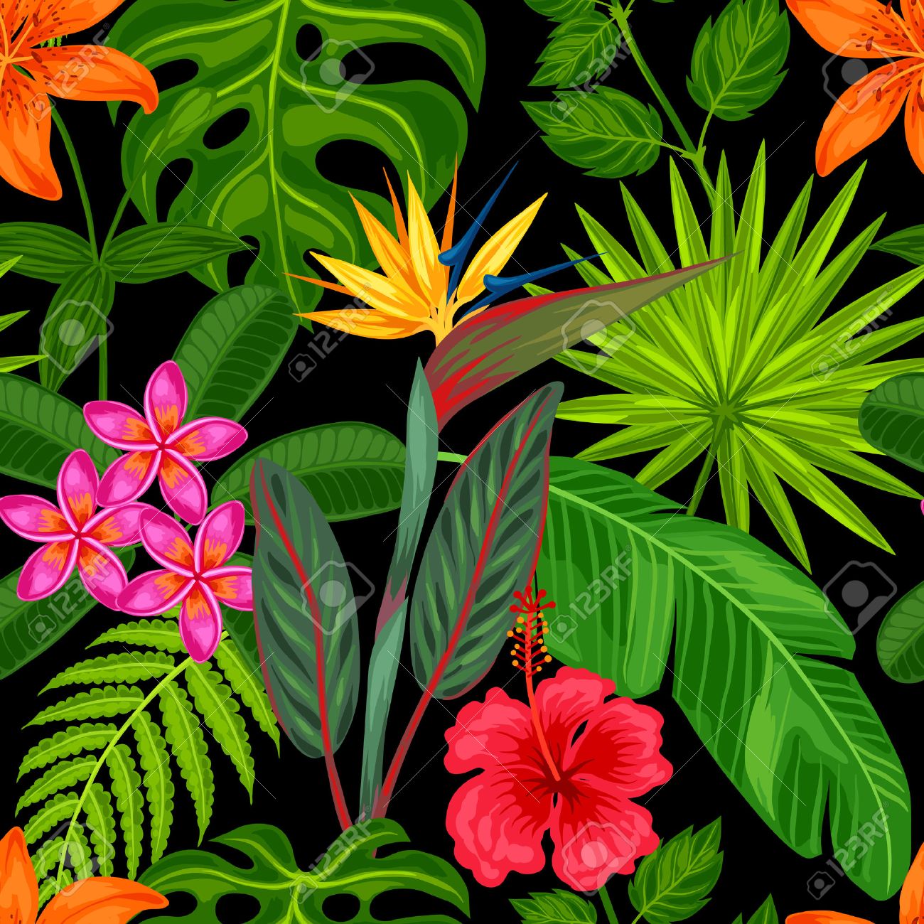 Seamless Avec Des Plantes Tropicales Des Feuilles Et Des Fleurs Contexte Faite Sans Masque D Ecretage Facile A Utiliser Pour Toile De Fond Le Textile Le Papier D Emballage Clip Art Libres De Droits Seamless Avec Des Plantes Tropicales Des Feuilles Et Des Fleurs Contexte Faite Sans Masque D Ecretage Facile A Utiliser Pour Toile De Fond Le Textile Le Papier D Emballage Clip Art Libres De Droits