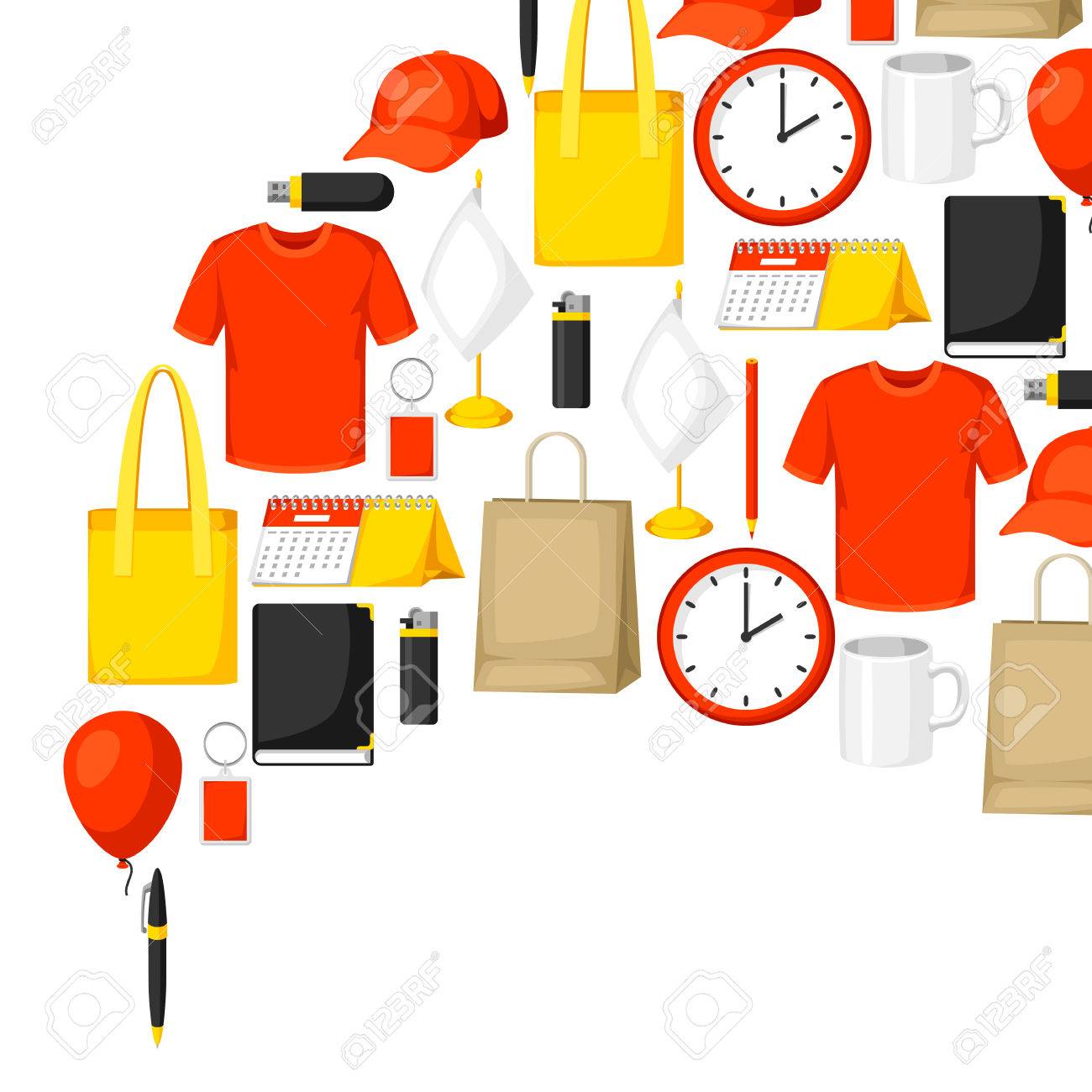 広告の背景にプロモーションの贈り物 お土産のイラスト素材 ベクタ Image