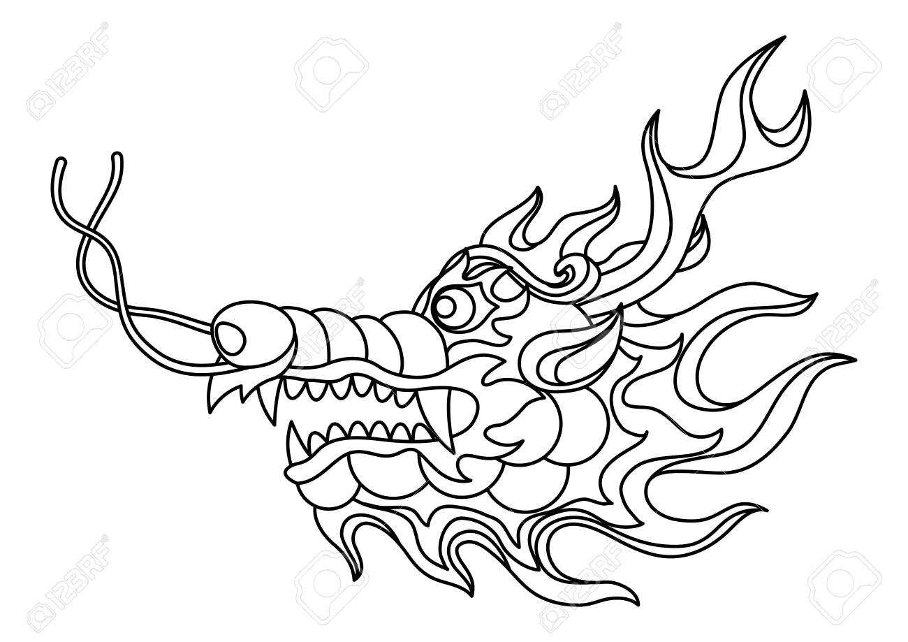 chinese dragon coloring page chinese dragon coloring page