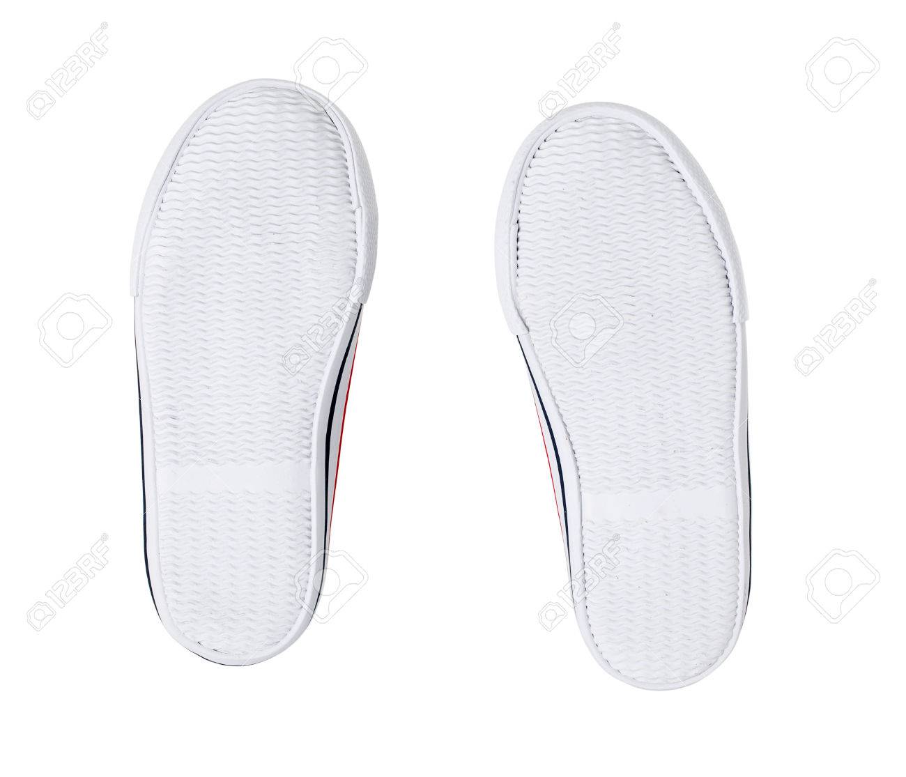 red and white canvas shoes