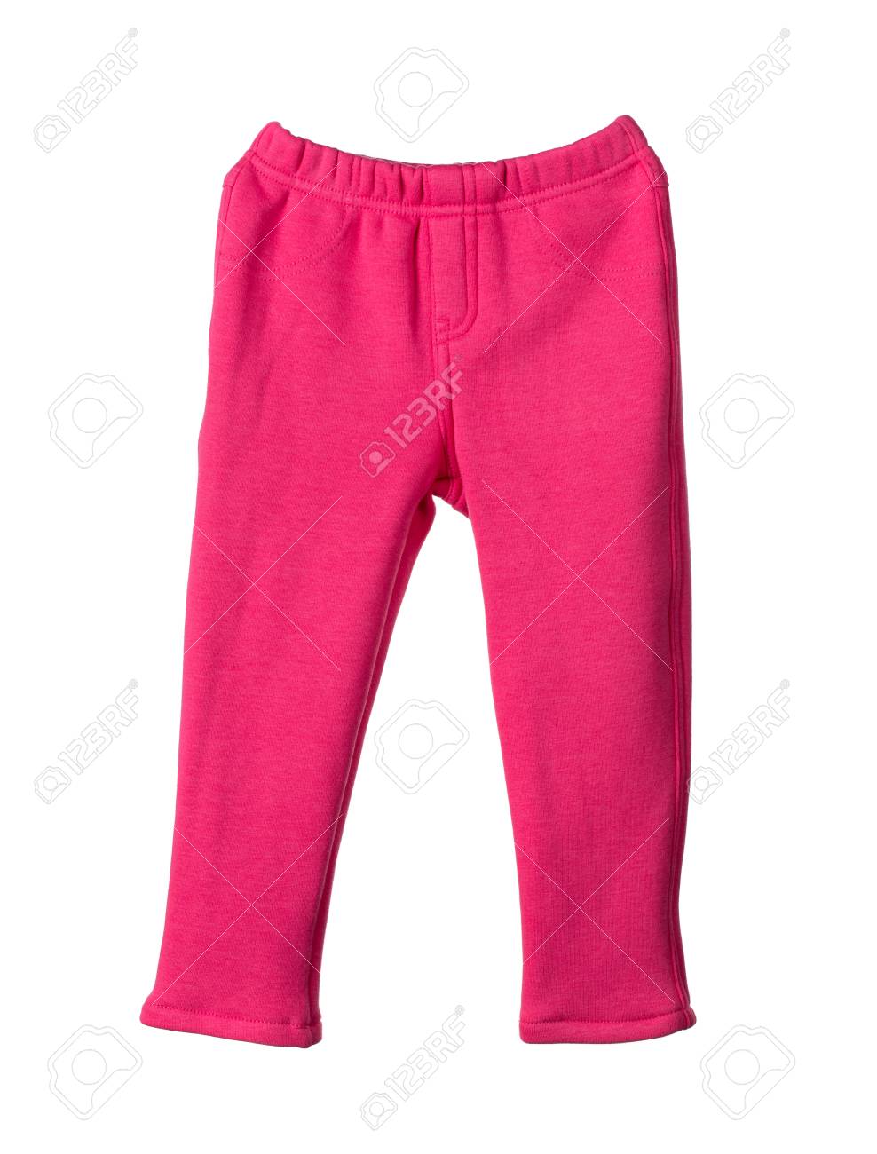 Pantalones Rojos Para Ninos Aislado En El Fondo Blanco Fotos