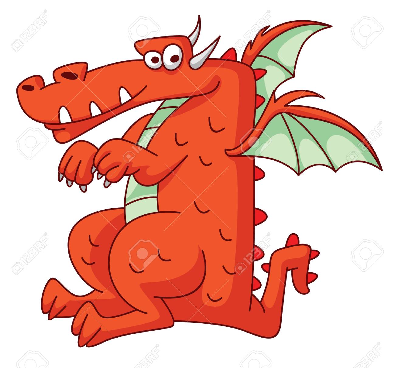 Red Dragon Funny Royalty Free SVG, Cliparts, Vectors, and Stock  Illustration. Image 30146623.