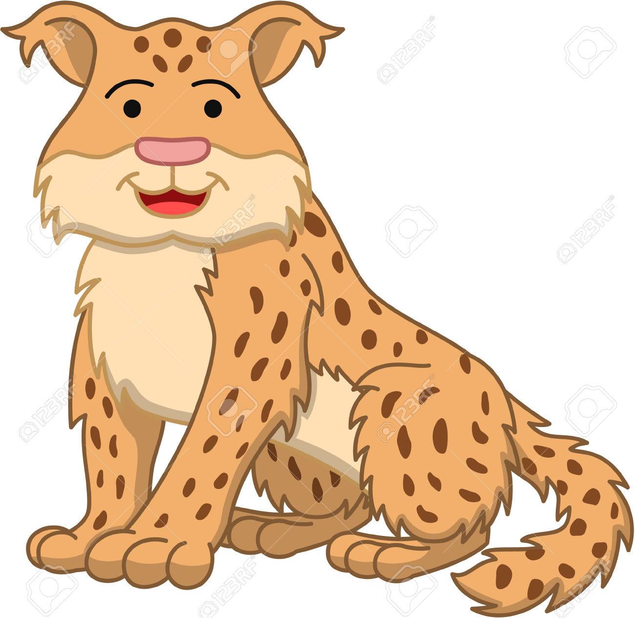 ボブキャット漫画イラストのイラスト素材 ベクタ Image