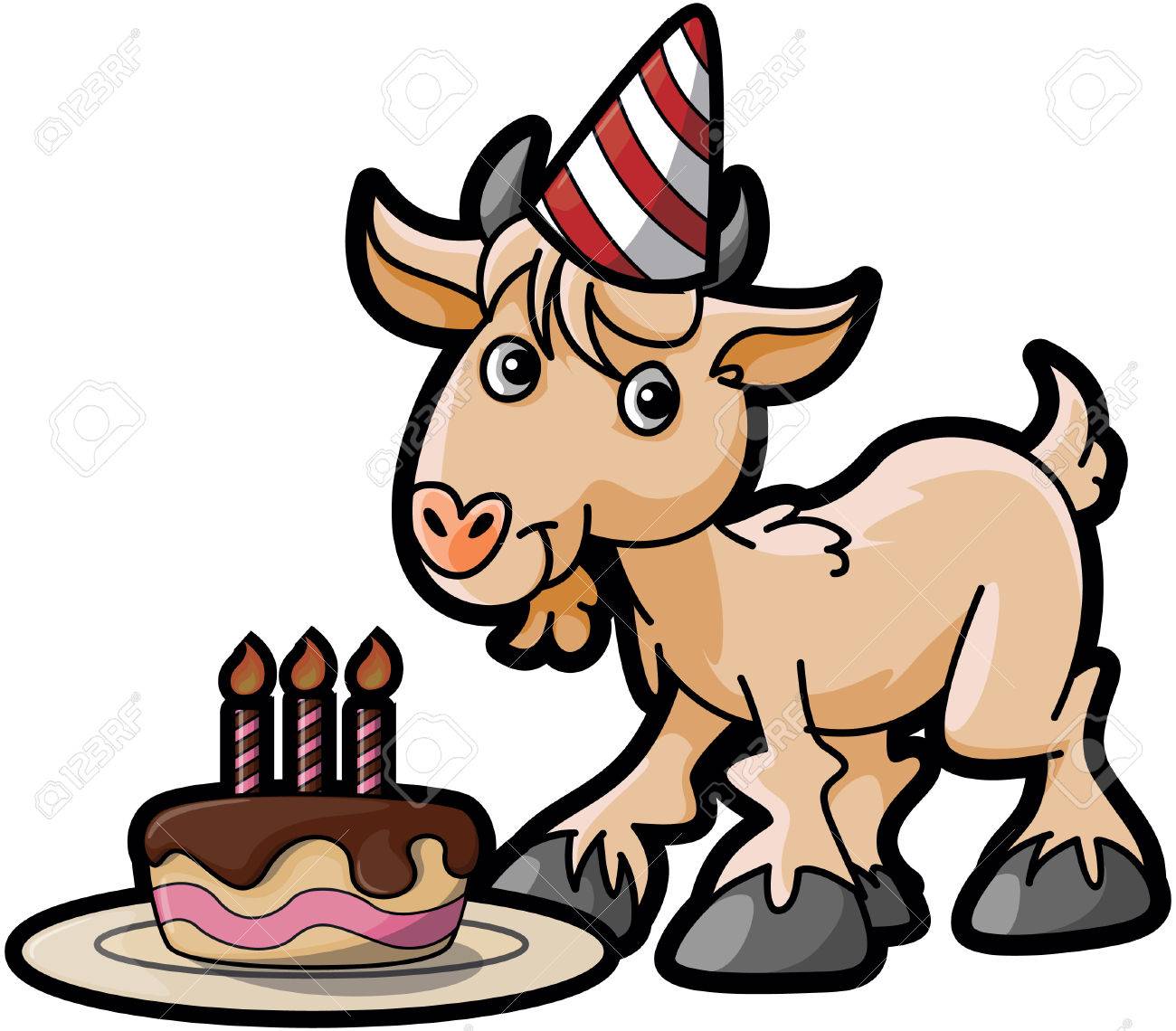 animals happy birthday goat