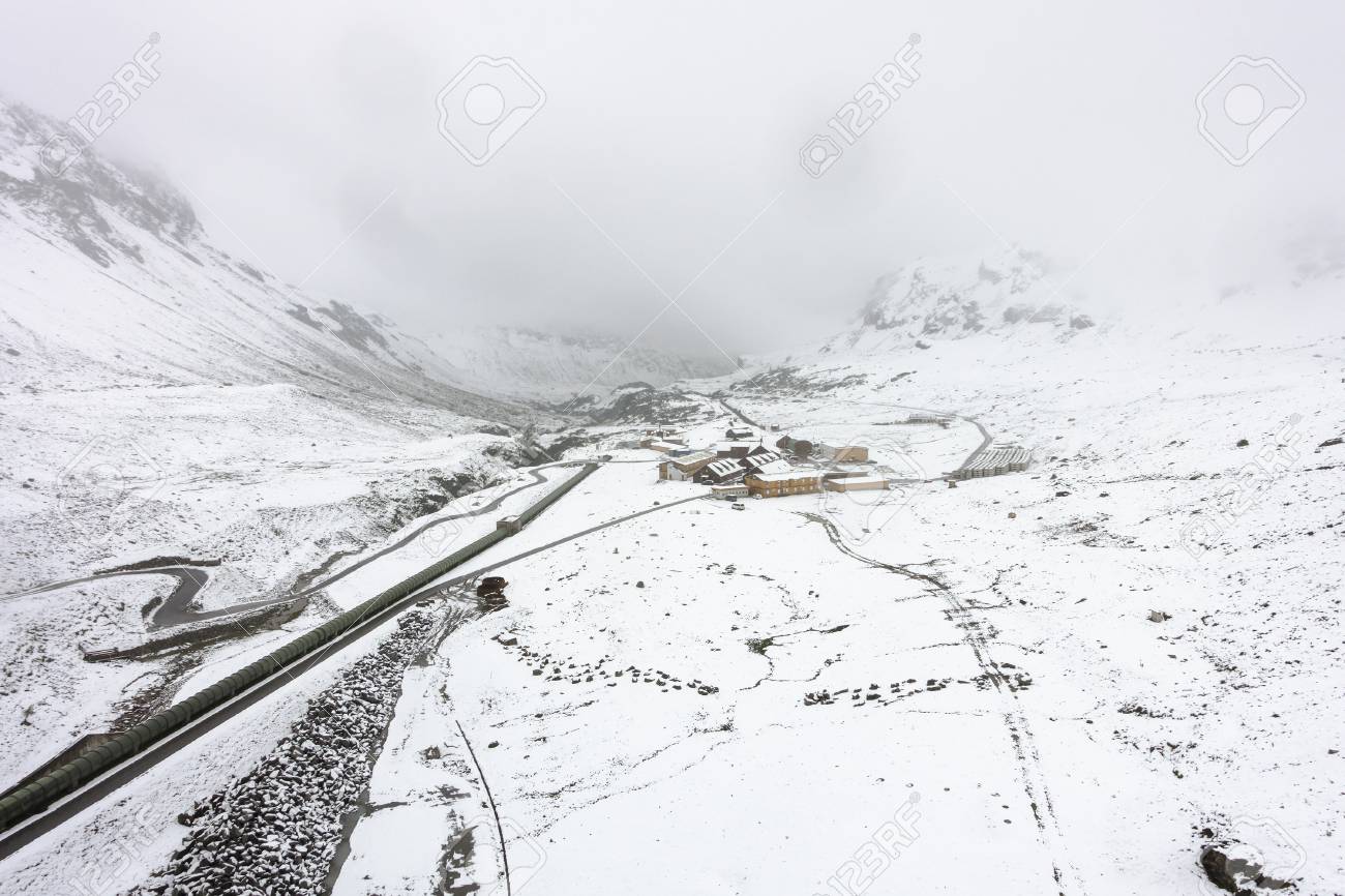 View From One Of The Dam Walls Of The Silvretta Reservoir Lake