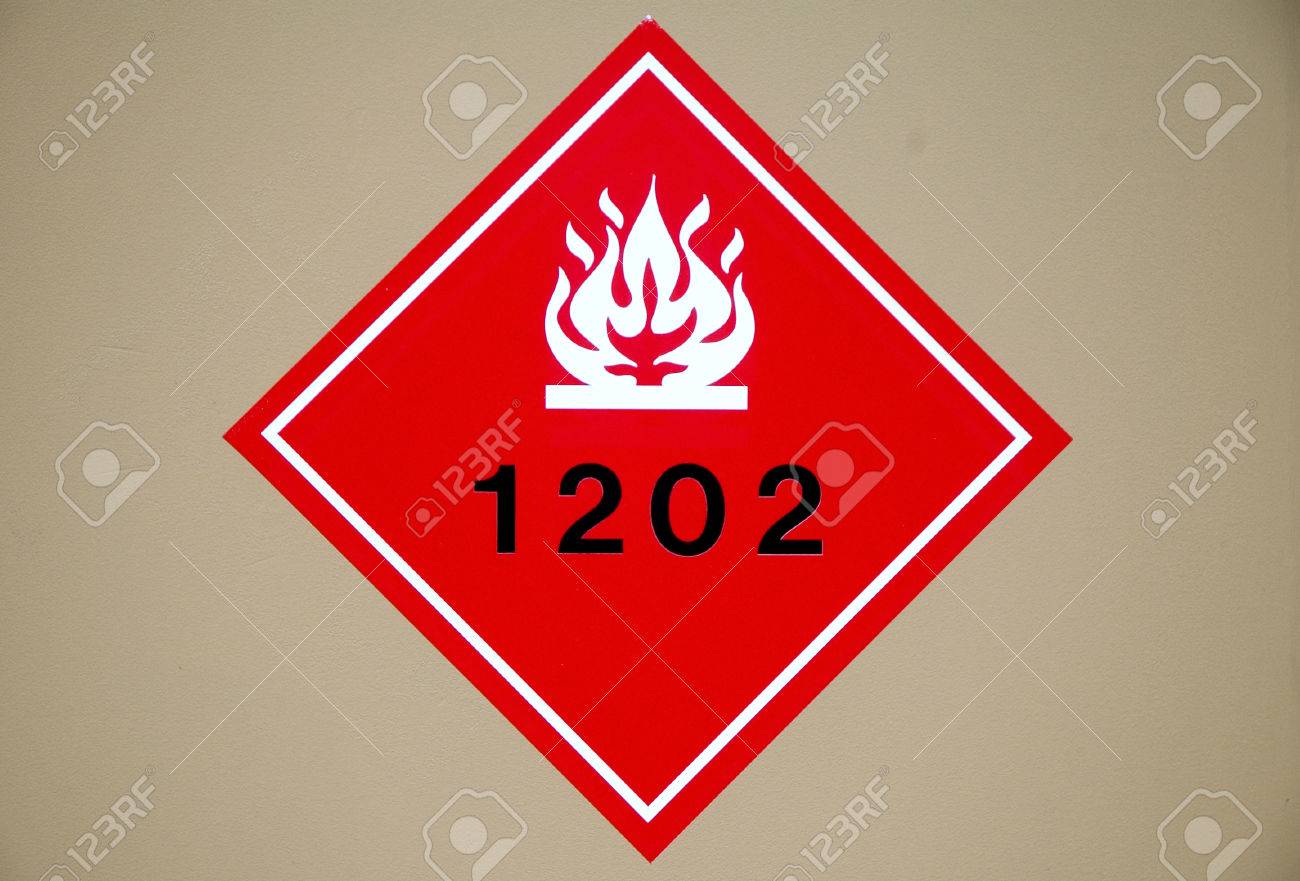 red flammable liquid hazard diamond sign stock photo picture and