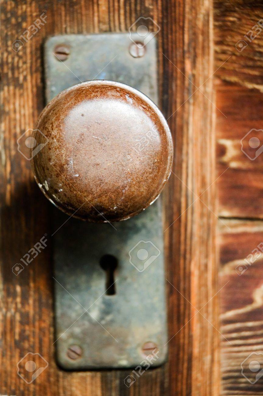 Vintage Mortaise Serrure, Avec Poignée De Porte Rondes Et Trou Clé ... Vintage Mortaise Serrure, Avec Poignée De Porte Rondes Et Trou Clé ...