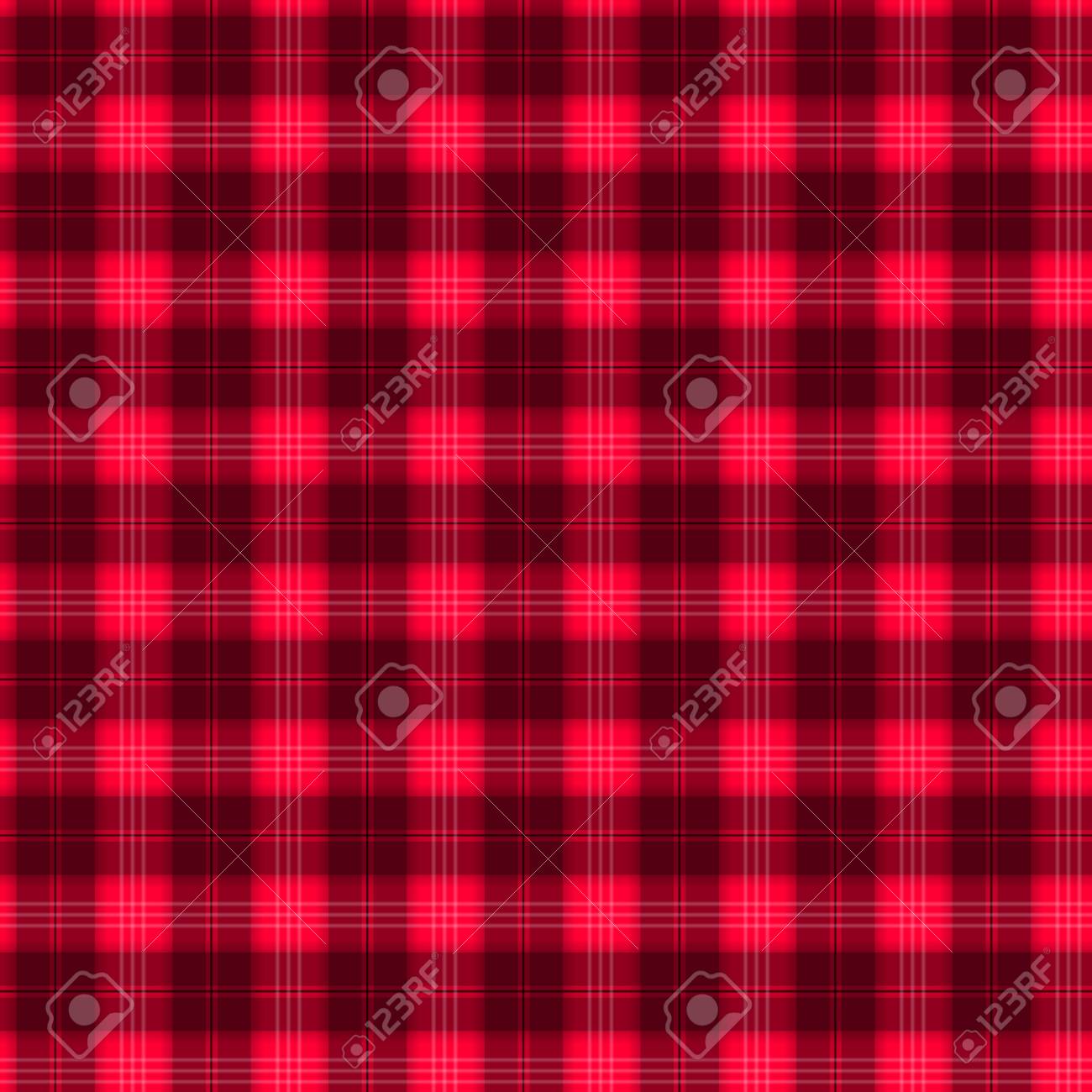 赤と黒の繊維のシームレスなパターンのタータン チェックの生地 ベクトルの背景 の写真素材 画像素材 Image