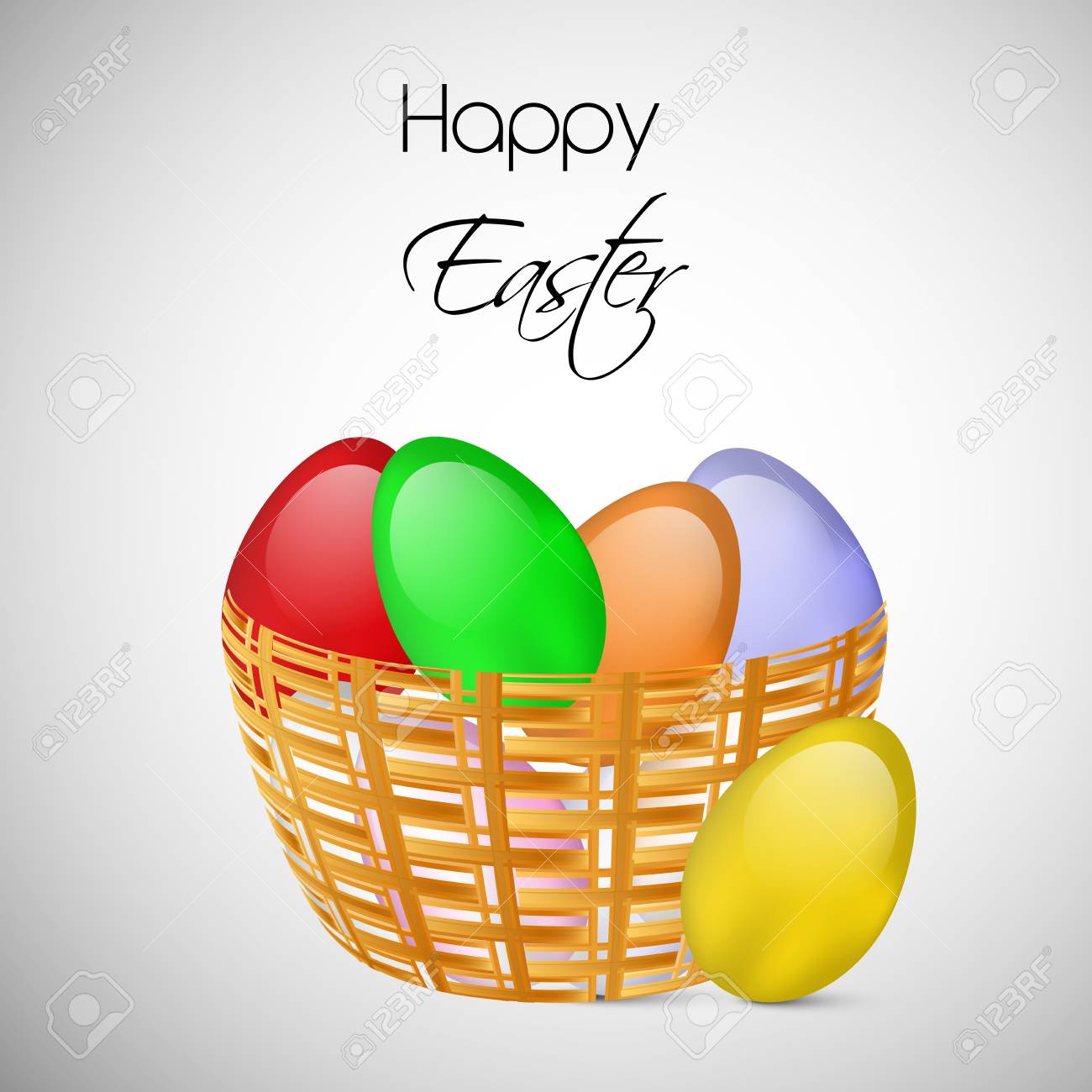 illustration of easter elements for the occasion of easter royalty