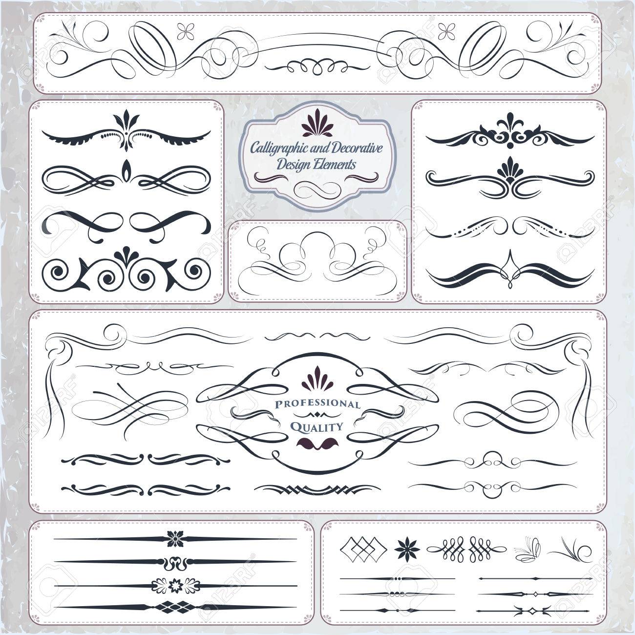 Kalli Dekorative Elemente Im Format Ideal Fur Die Kreative Gestaltung Grusskarten Einladungen Bucher Broschuren Schablone Und Viele Weitere Anwendungen Lizenzfrei Nutzbare Vektorgrafiken Clip Arts Illustrationen Image