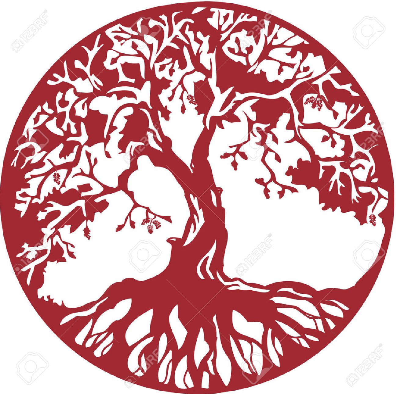 Oak Tree Royalty Free SVG, Cliparts, Vectors, and Stock Illustration. Image  24193640., image size:1300x1292