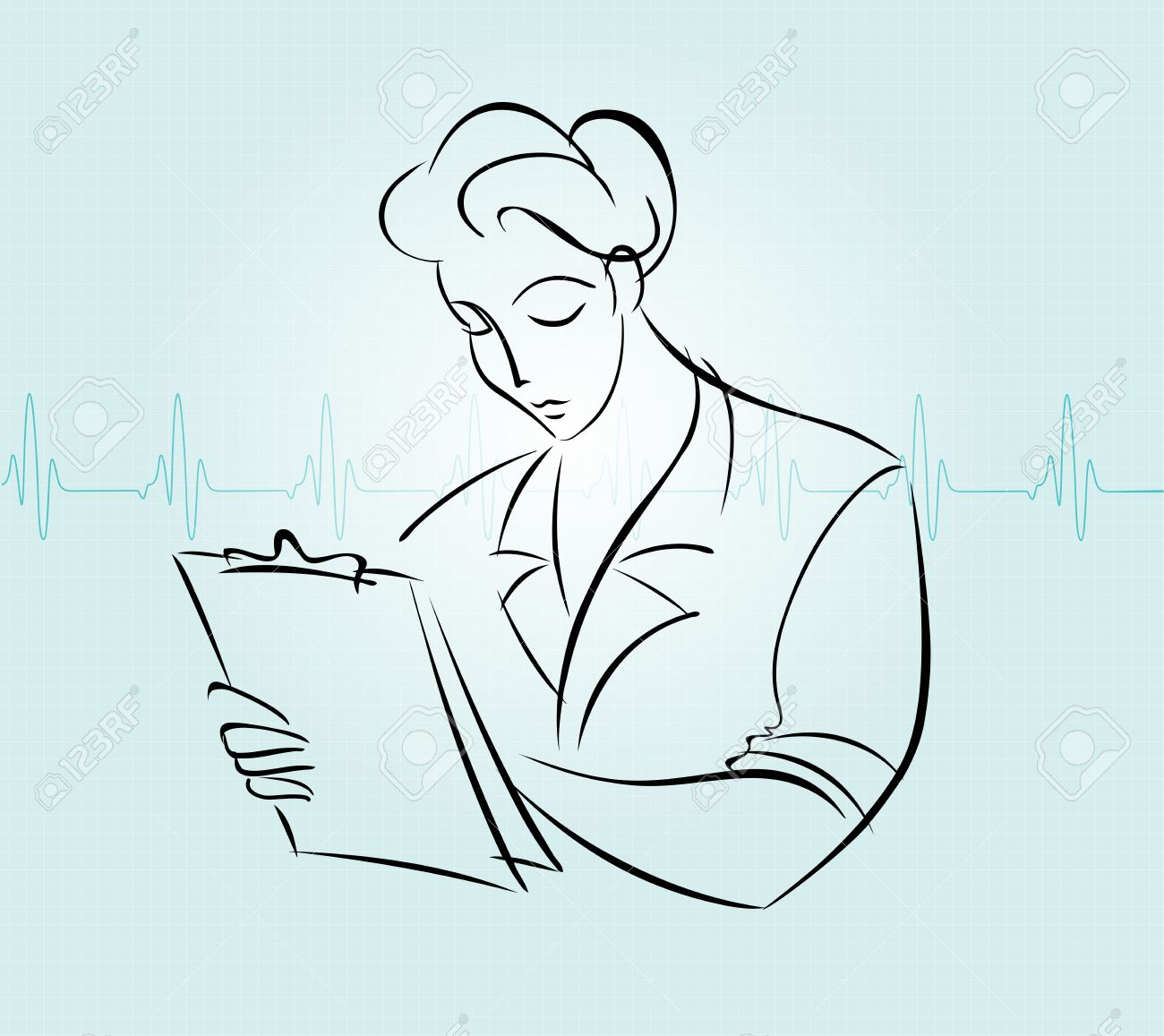 nurse charting royalty free cliparts vectors and stock nurse charting