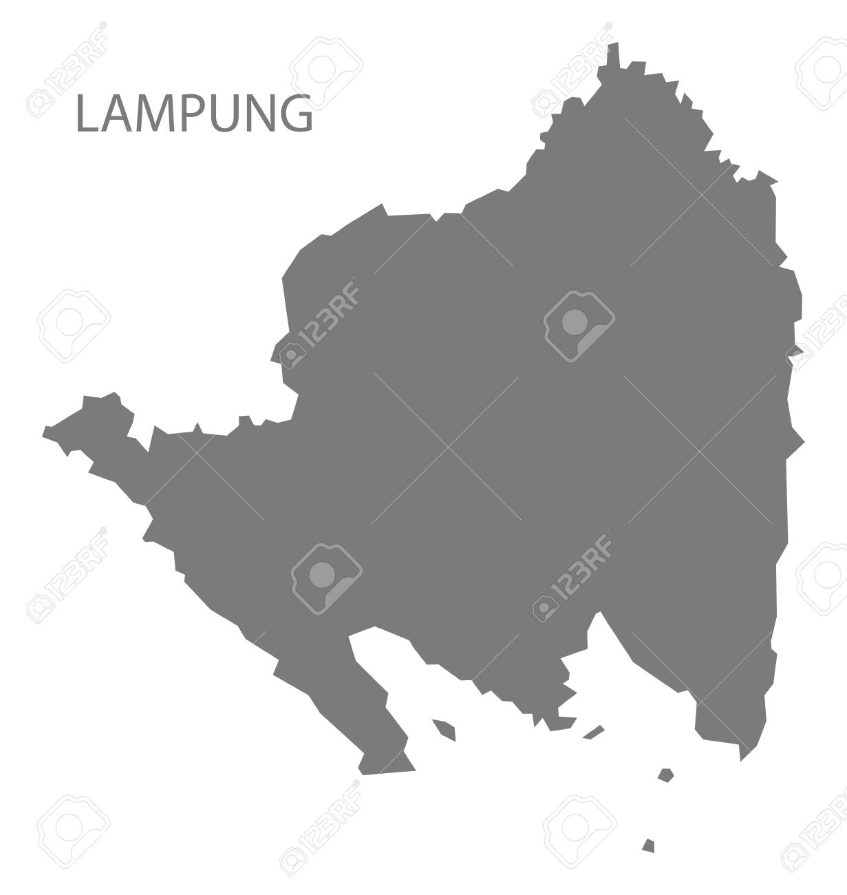 Lampung Map Of Indonesia Ofo Maps