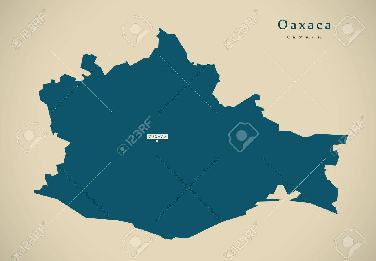 Modern Map - Oaxaca Mexico MX illustration - 72942239 Modern Map - Oaxaca Mexico MX illustration - 72942239