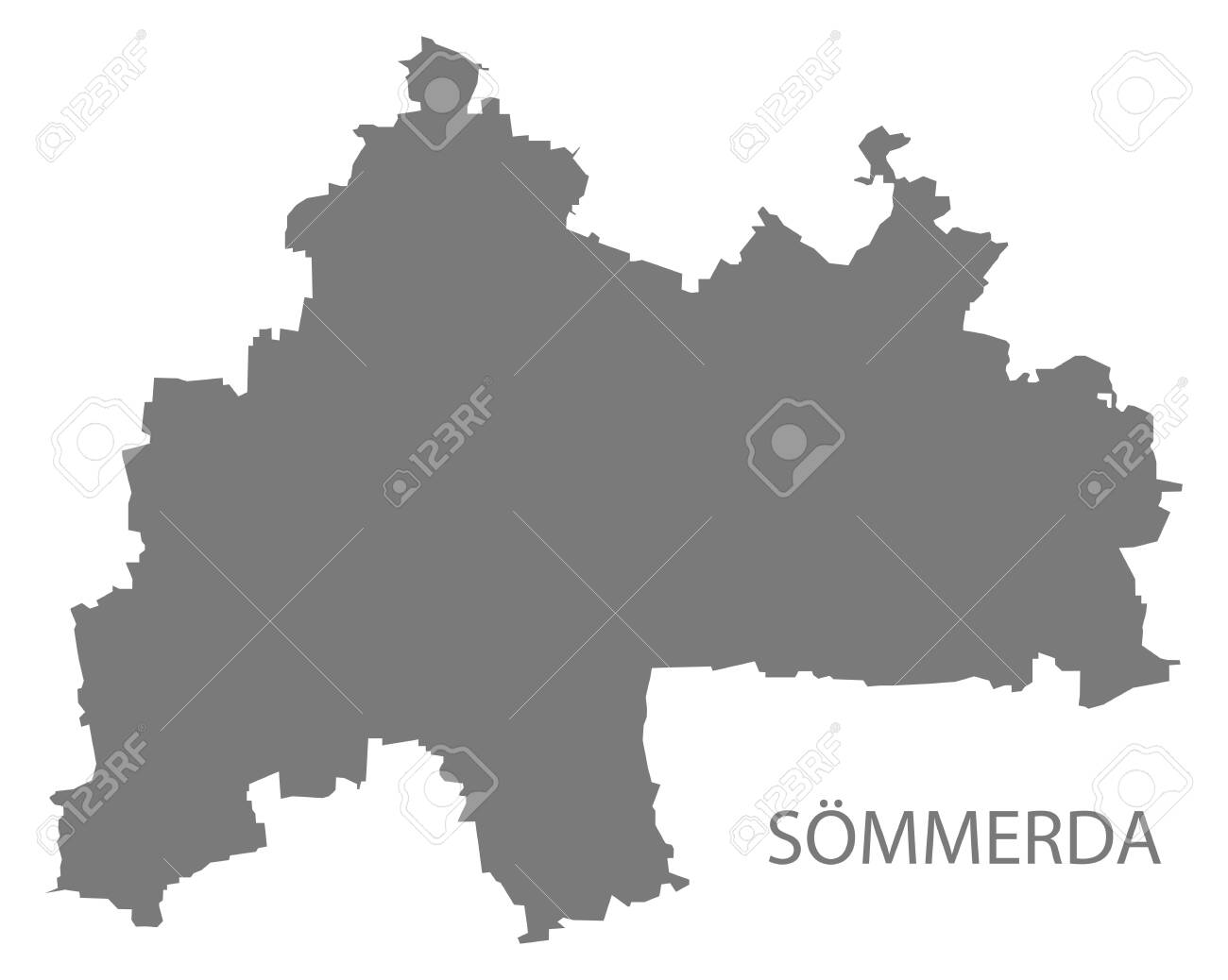 Soemmerda Grey County Map Of Thuringia Germany Royalty Free Cliparts Vectors And Stock Illustration Image 128288095