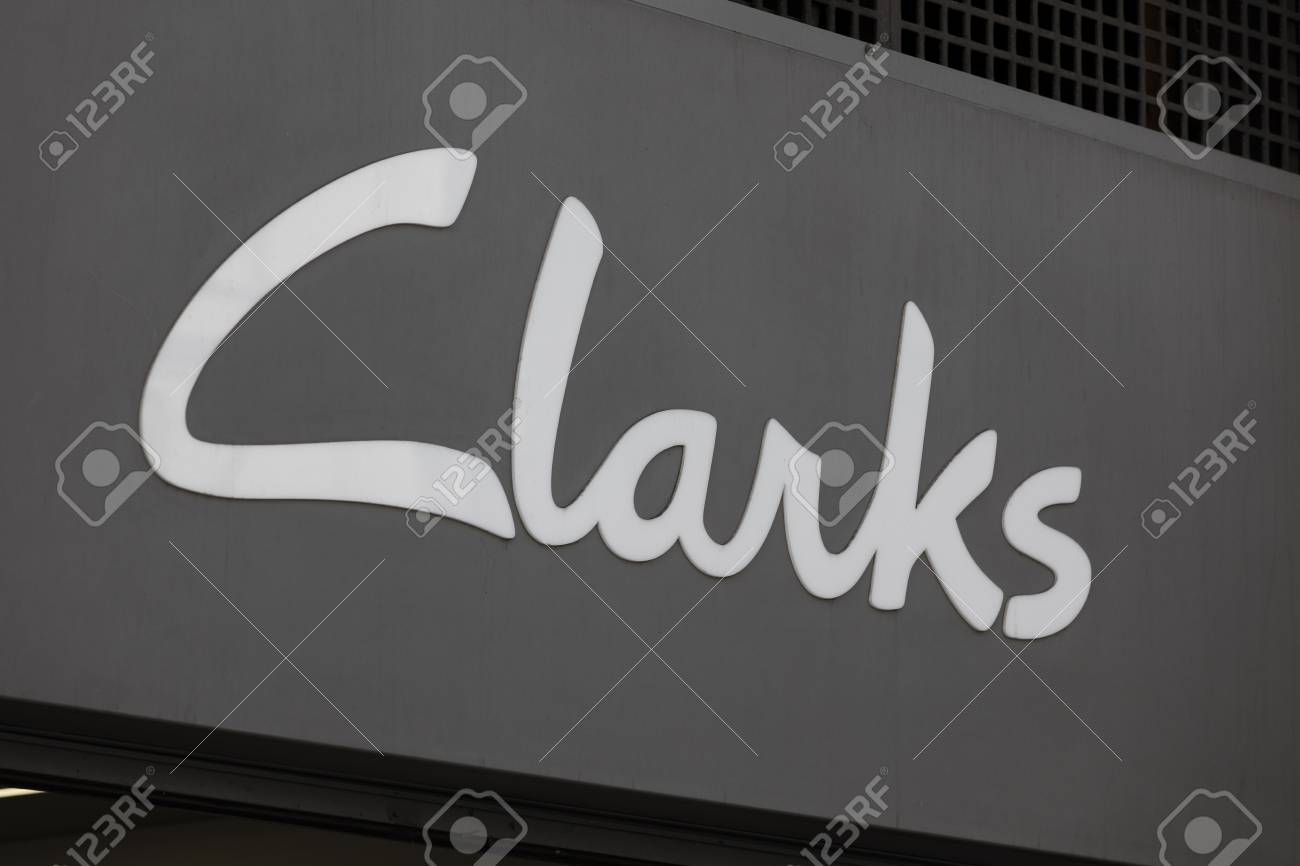 LONDON, UK - JULY 31th 2018: Clarks Shoe Shop Store Front Branding On Street In Central London. Stock Photo, Picture And Royalty Free Image. Image 106469234.