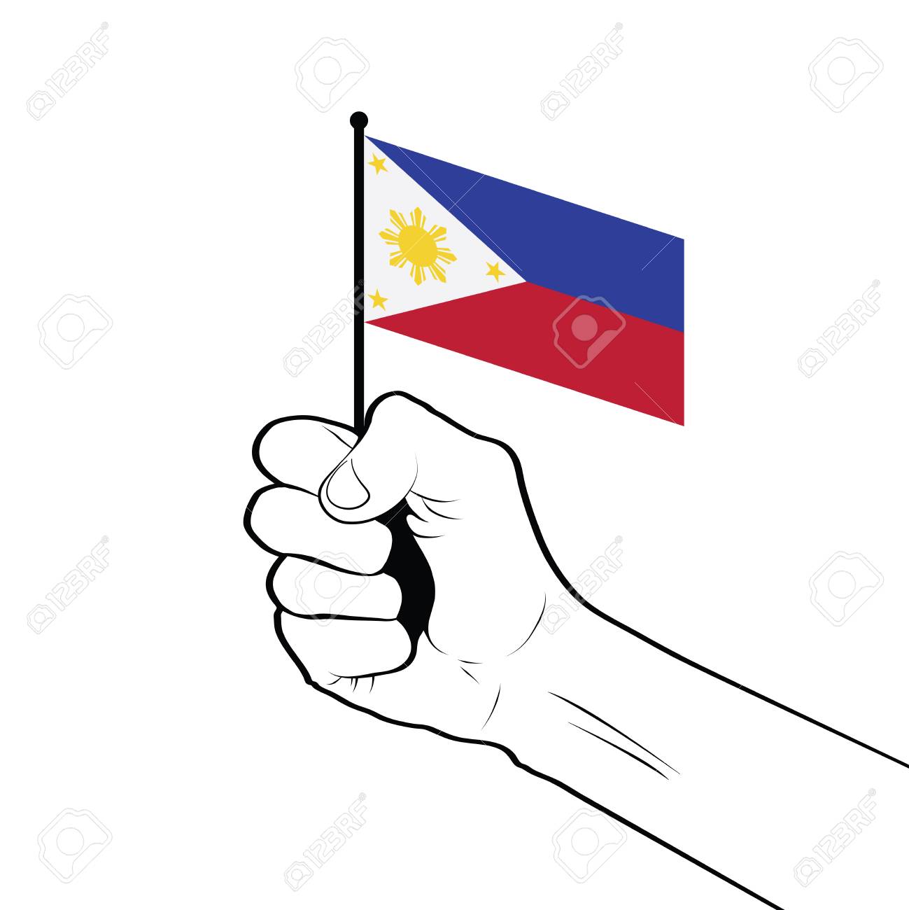 Clenched Fist Raised In The Air Holding The National Flag Of Royalty Free Cliparts Vectors And Stock Illustration Image Clenched Fist Raised In The Air Holding The National Flag Of Royalty Free Cliparts Vectors And Stock Illustration Image