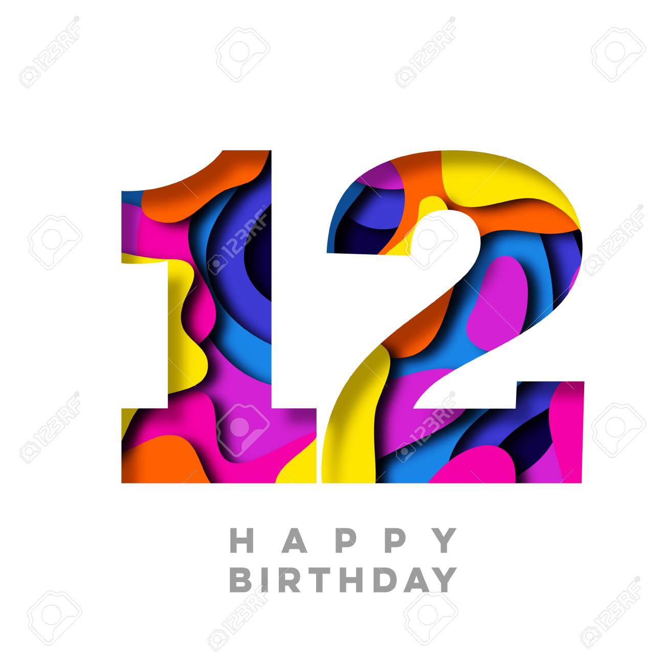 number 12 birthday images