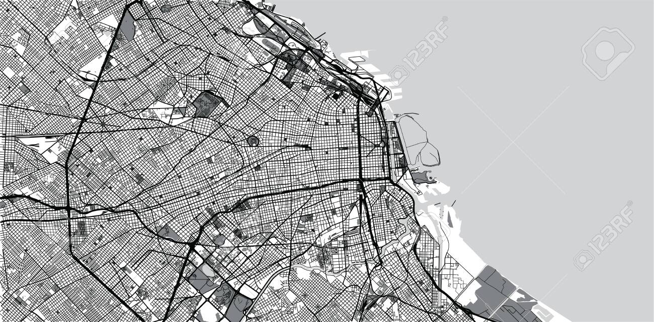 Map Of Buenos Aires Urban Vector City Map Of Buenos Aires, Argentina Royalty Free Cliparts,  Vectors, And Stock Illustration. Image 137217250.