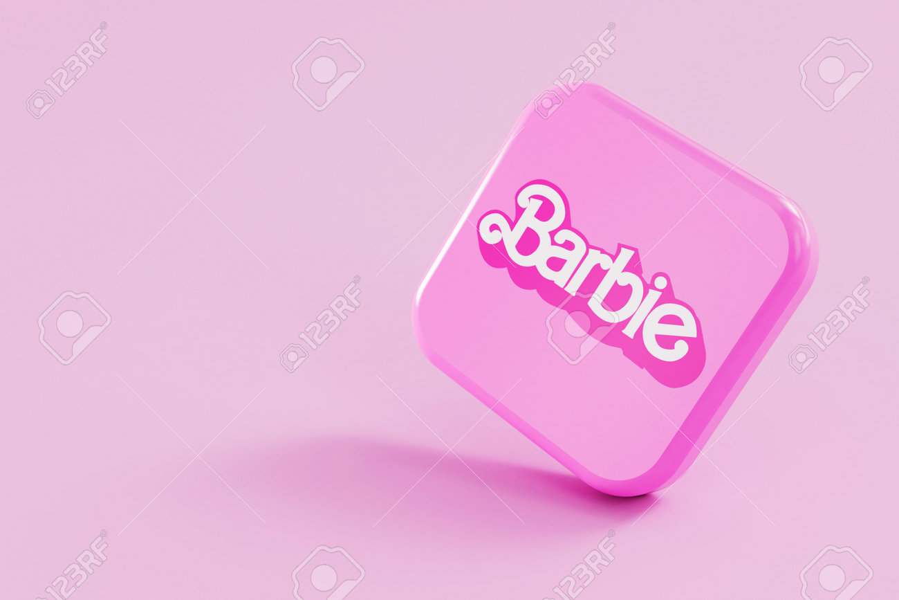 LONDON, UK - July 2023: Barbie Doll Logo. Barbie Is A Fashion Doll Made By  Mattel. 3D Rendering Stock Photo, Picture and Royalty Free Image. Image  209476524., image size:1300x867