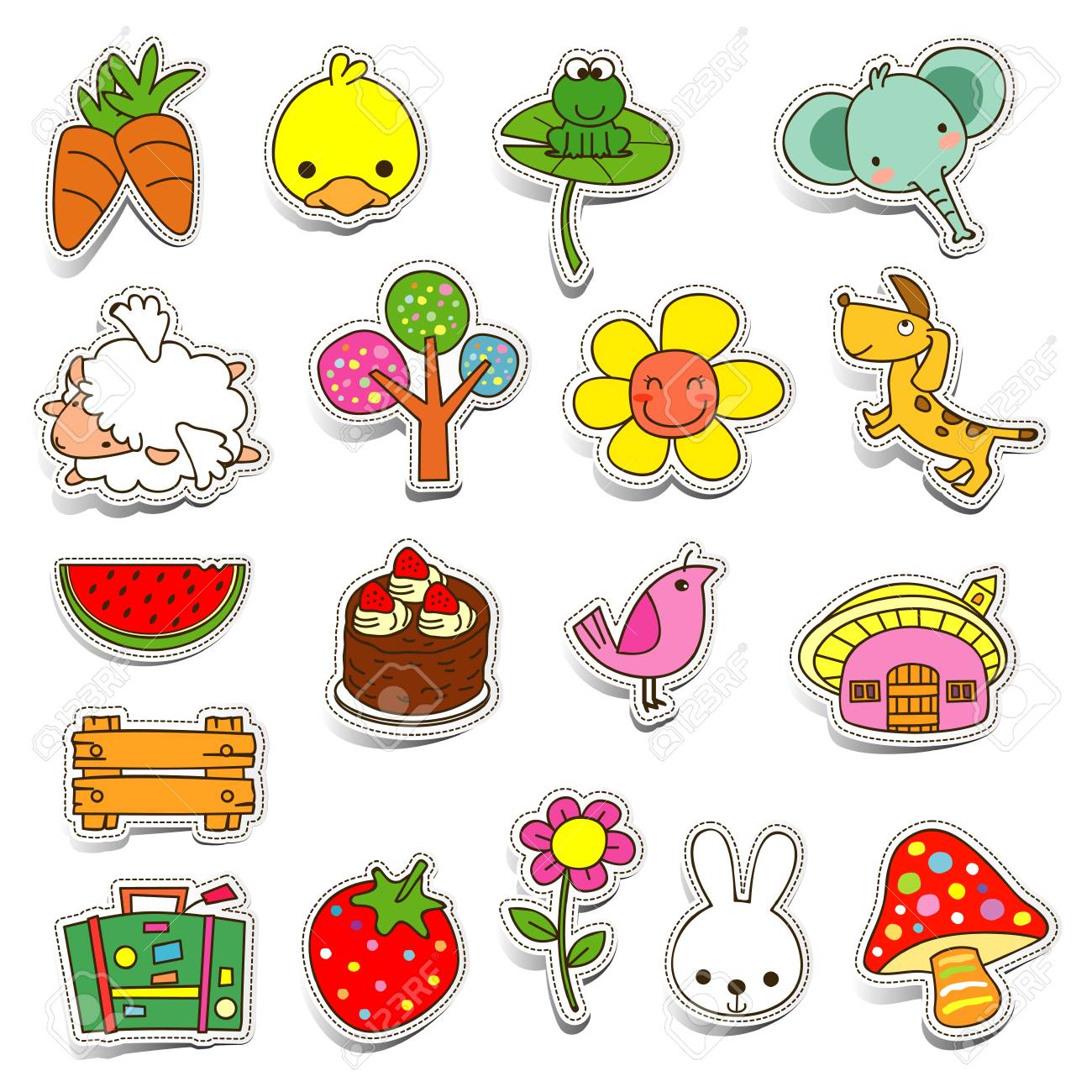 かわいいアイコンのイラスト素材 ベクタ Image