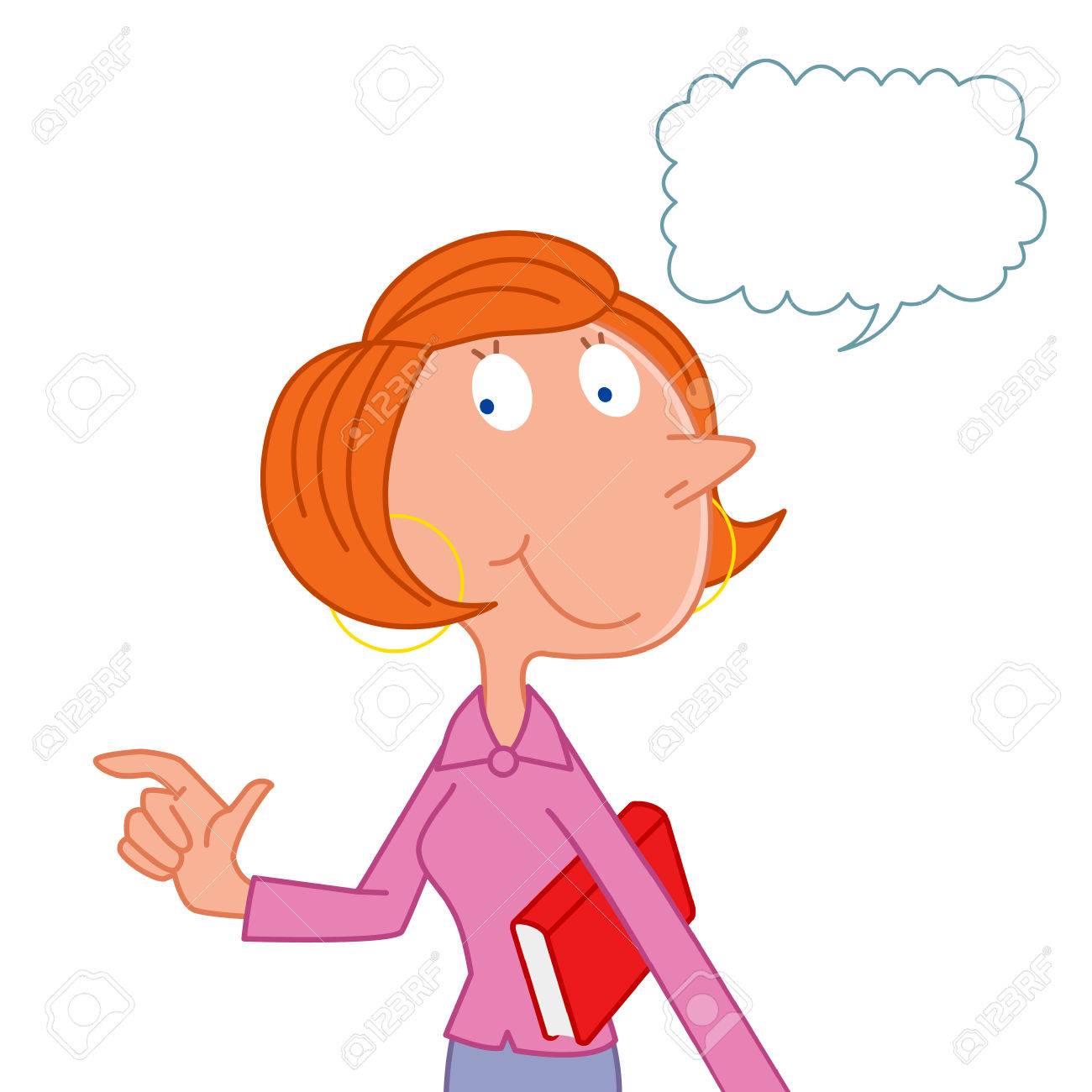 学校授業女教師イラストのイラスト素材 ベクタ Image 63041432