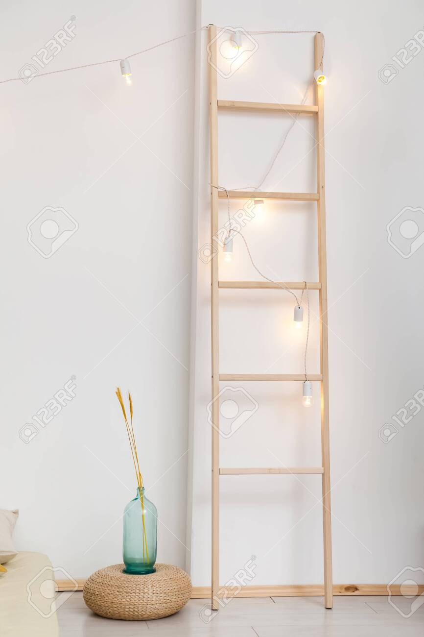 partition for living room on Living Room With Hammock In Boho Style And Wooden Partition Stock Photo Picture And Royalty Free Image Image 150665898