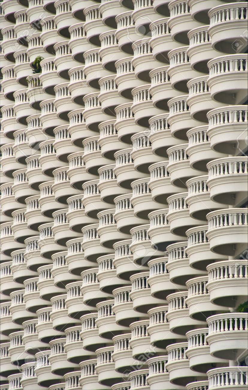 pattern of balconies in multi-storey hotel stock photo, picture pattern of balconies in multi-storey hotel stock photo, picture