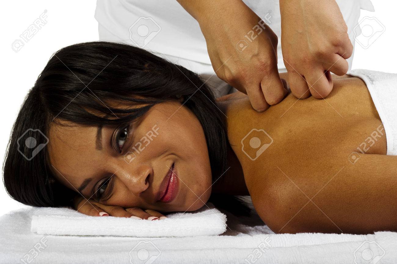 Black girl massage