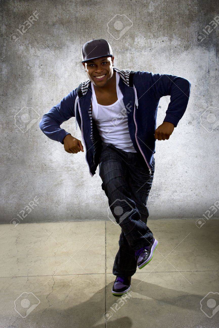 black hip hop outfit