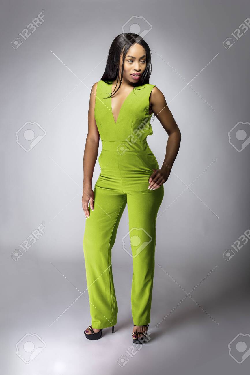 lime green jumpsuit