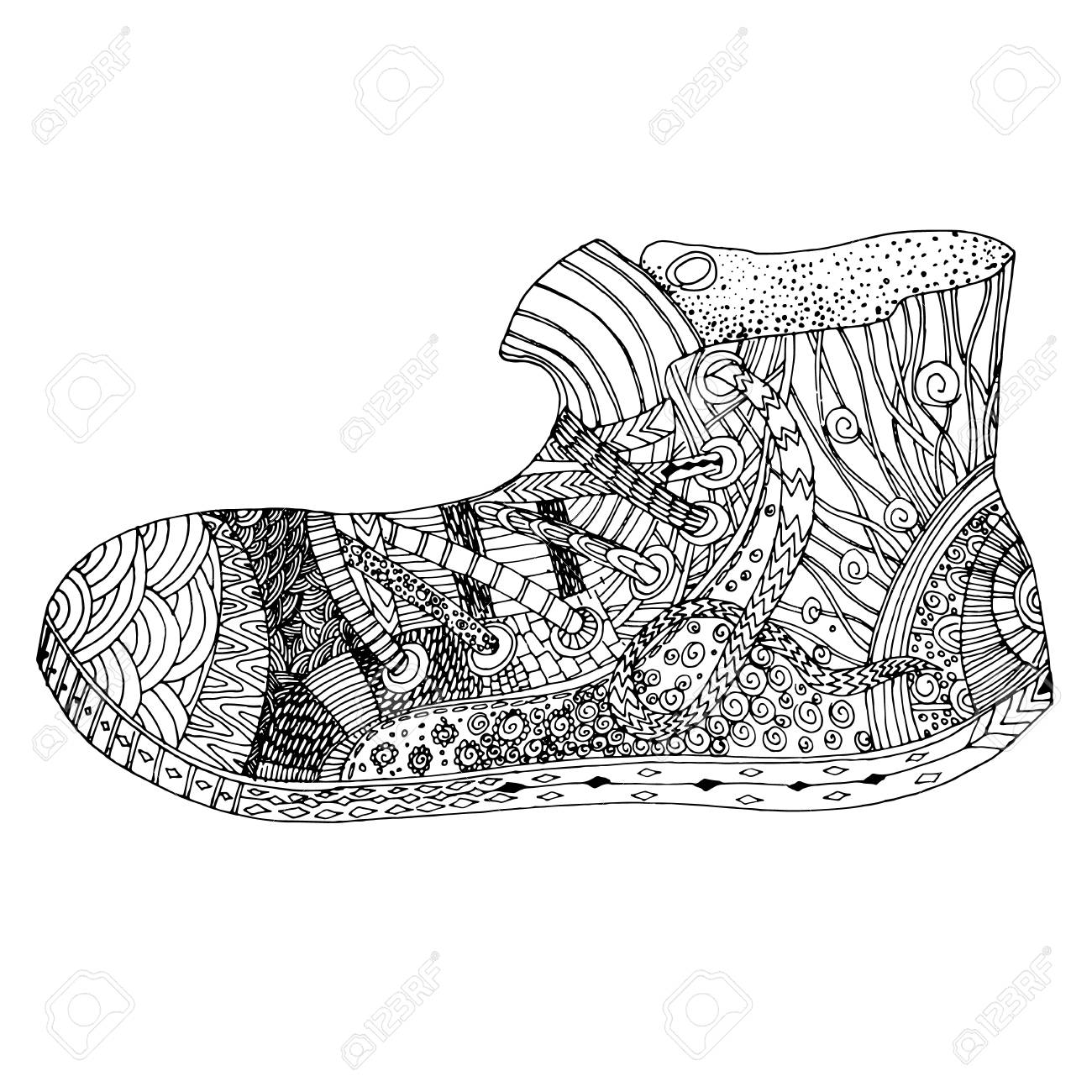 Malvorlagen für Erwachsene Schuhe Malvorlagen für Erwachsene Schuhe