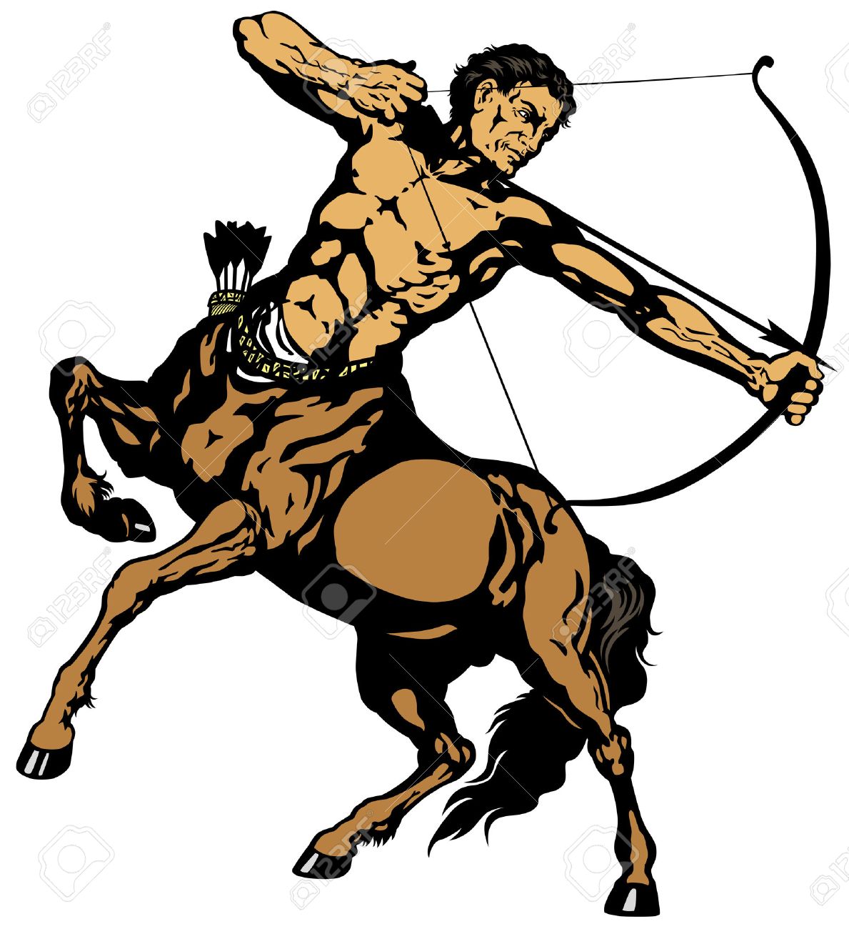 Sagittarius The Centaur Archer Astrological Zodiac Sign Royalty Free Cliparts Vectors And Stock Illustration Image 31813250