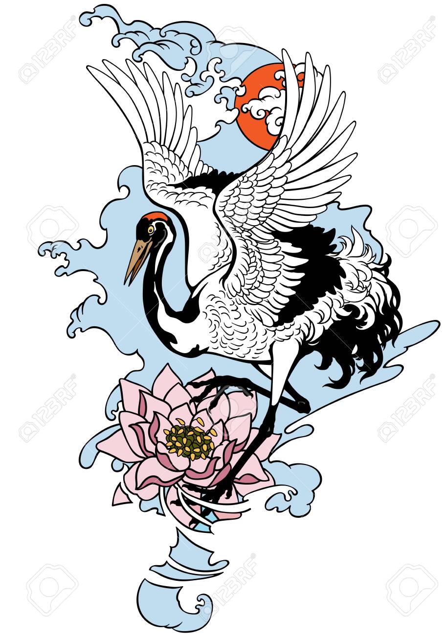 Japanese Peacock TattooAsian Phoenix Fire Bird Tattoo DesignColorful  Phoenix Fire Bird Colouring Book Illustration Stock Vector  Illustration  of japanese fuji 161730874