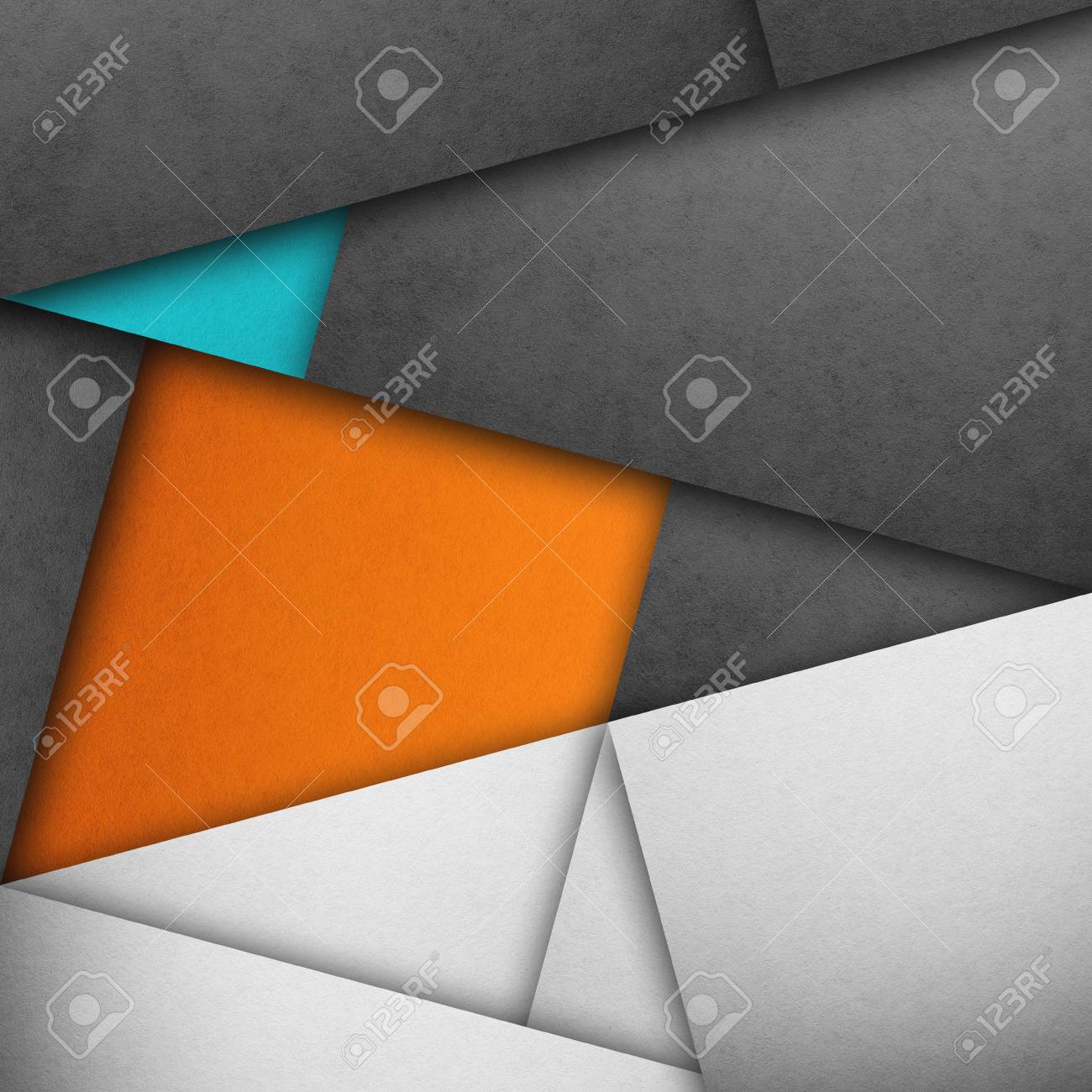 材料設計の壁紙 本物の紙のテクスチャです 灰色 オレンジ色 ブルー の写真素材 画像素材 Image