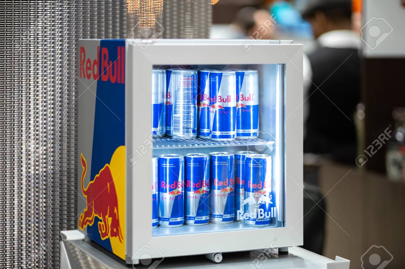 red bull fridge price