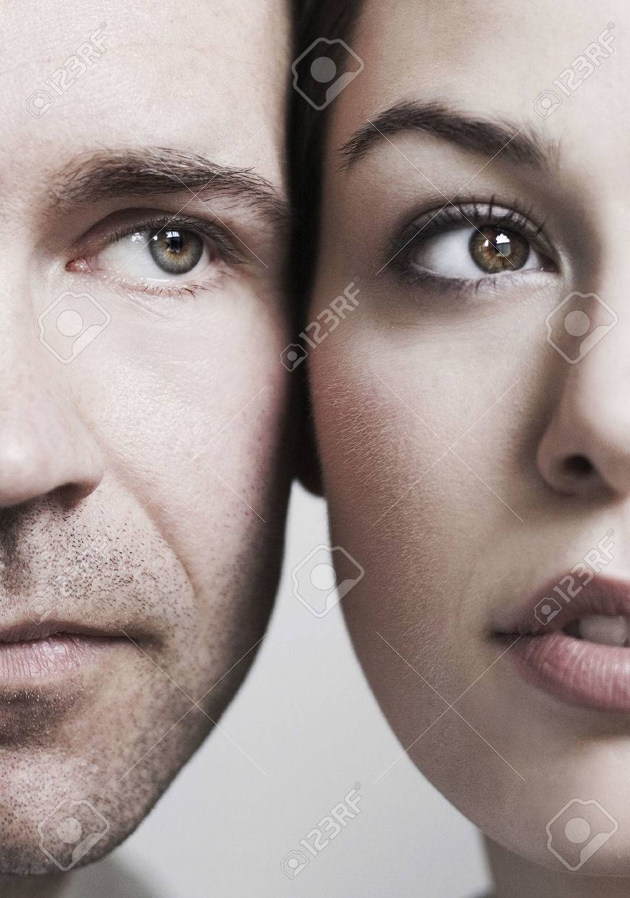 その他 各クローズ アップに近いカップルの顔 の写真素材 画像素材 Image 26196996