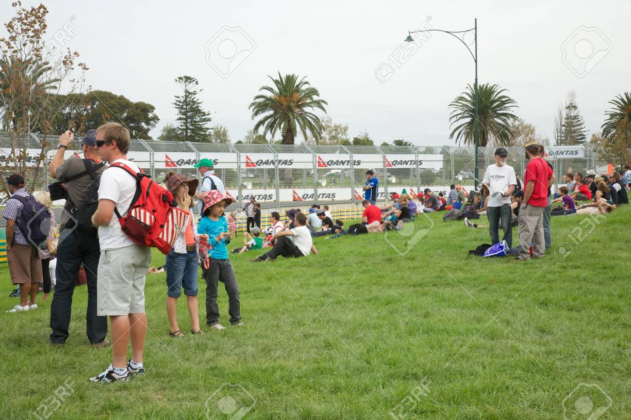 Melbourne 2010 Grand Prix Grounds one of the viewing areas - 15791773 Melbourne 2010 Grand Prix Grounds one of the viewing areas - 15791773