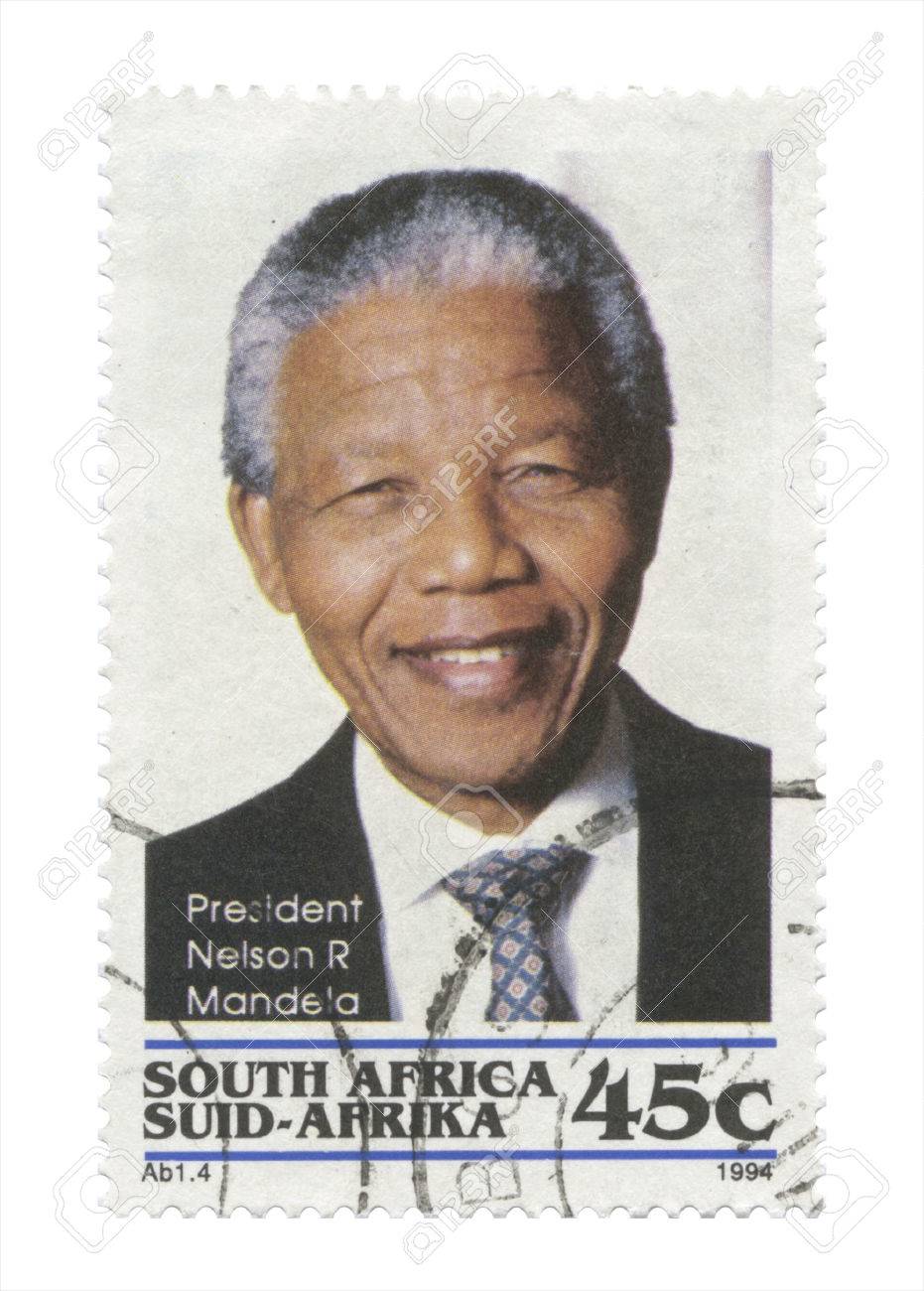 South Africa - President Nelson Mandela stamp becoming South African first black president, Pretoria 1994 05 10 - 24245553 South Africa - President Nelson Mandela stamp becoming South African first black president, Pretoria 1994 05 10 - 24245553