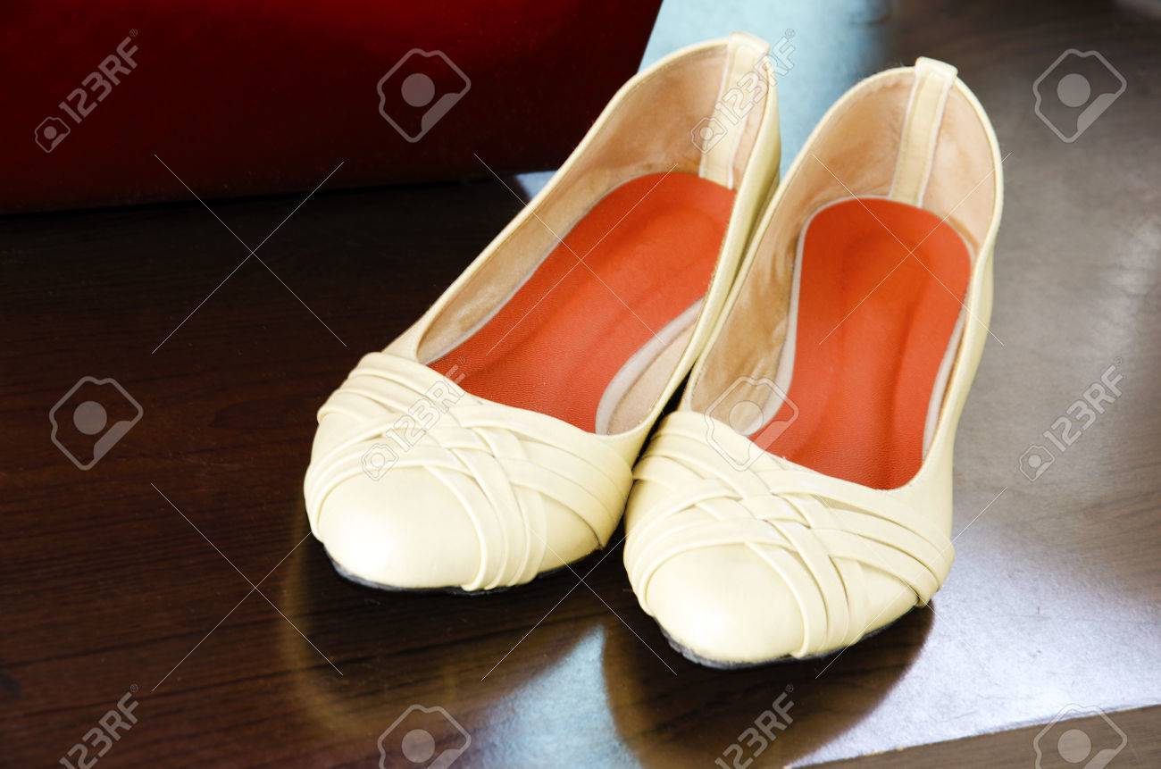 cream colored shoes