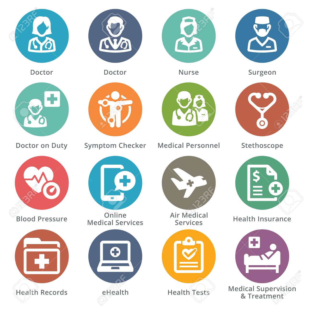 Medical Services Icons Royalty Free Cliparts Vectors And Stock Illustration Image 88888813