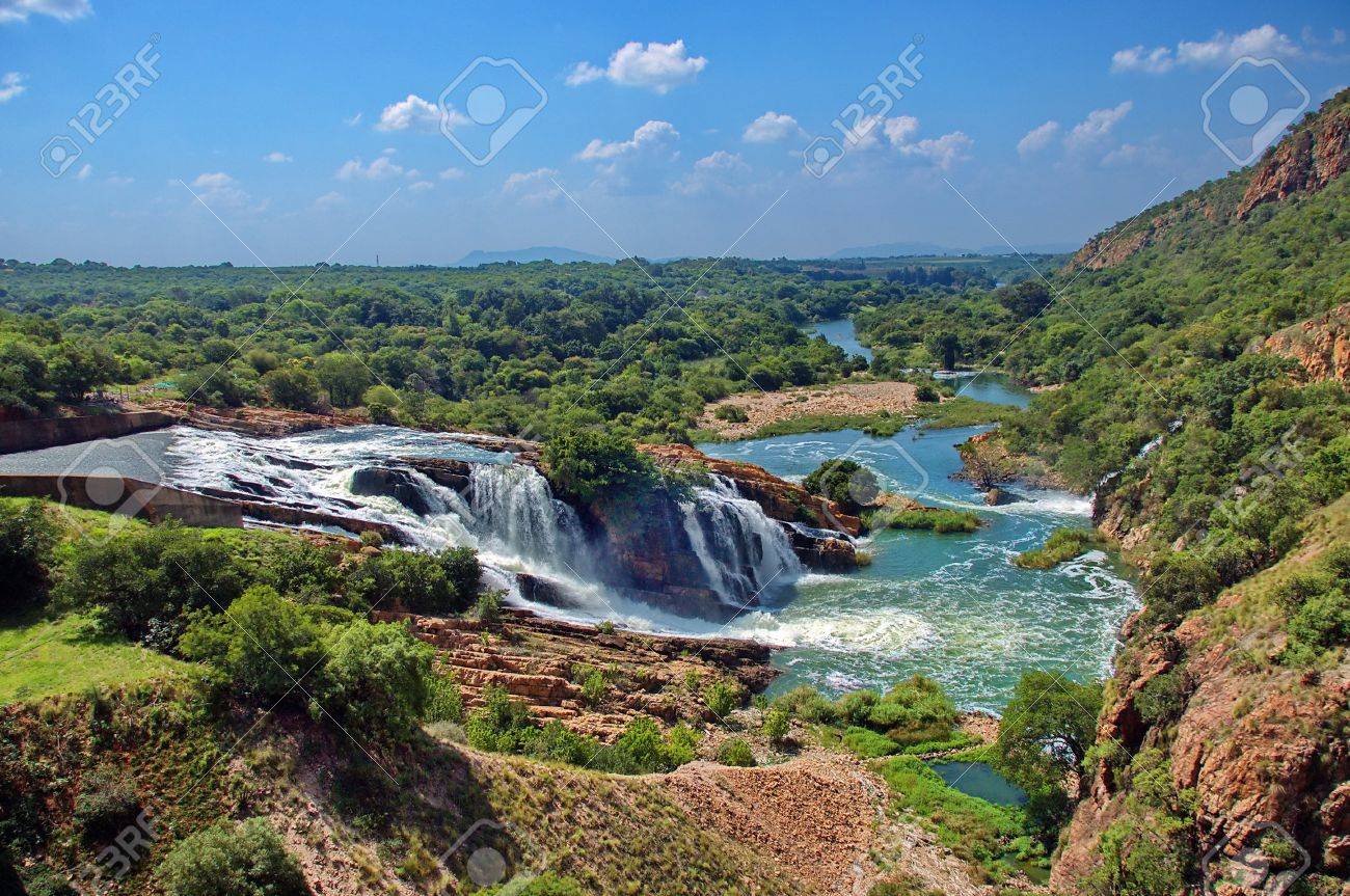 南アフリカのリンポポ川の滝 の写真素材 画像素材 Image