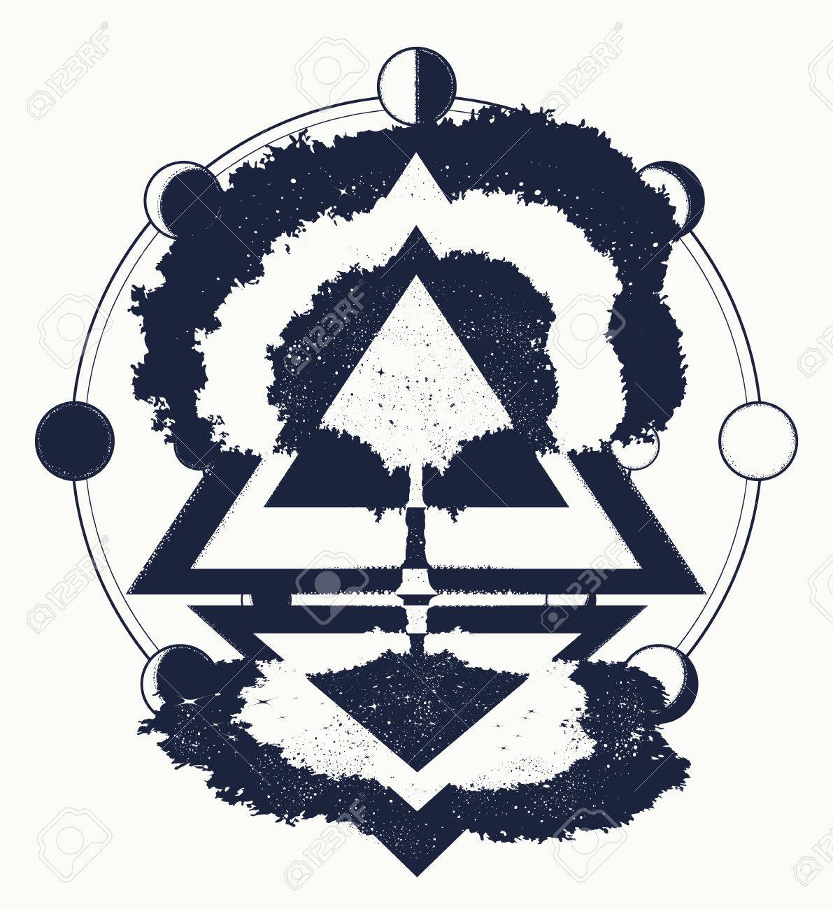 magic tree of life tattoo art symbol of life and death symbols magic tree of life tattoo art symbol of life and death symbols
