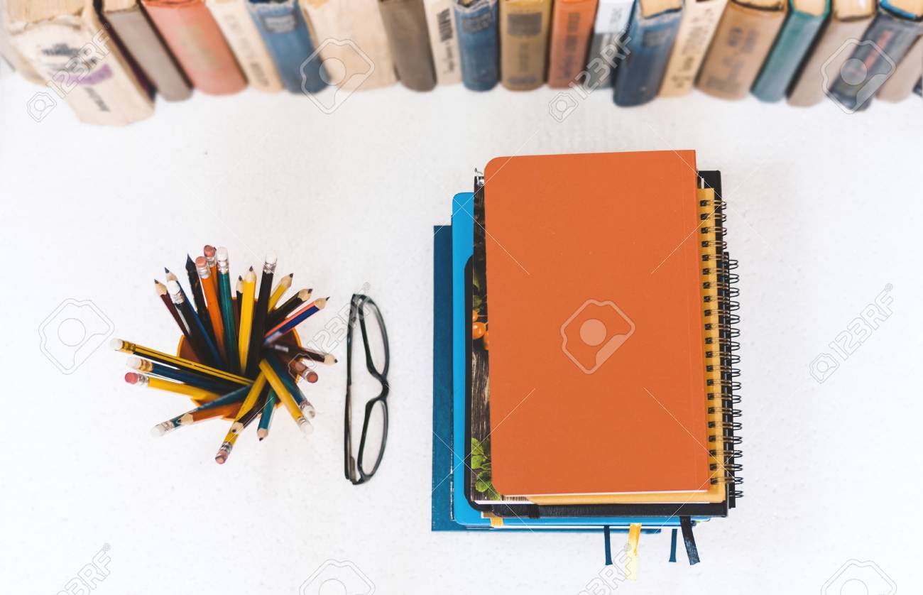 Notebooks Piles Stack Of Books Education Back To School