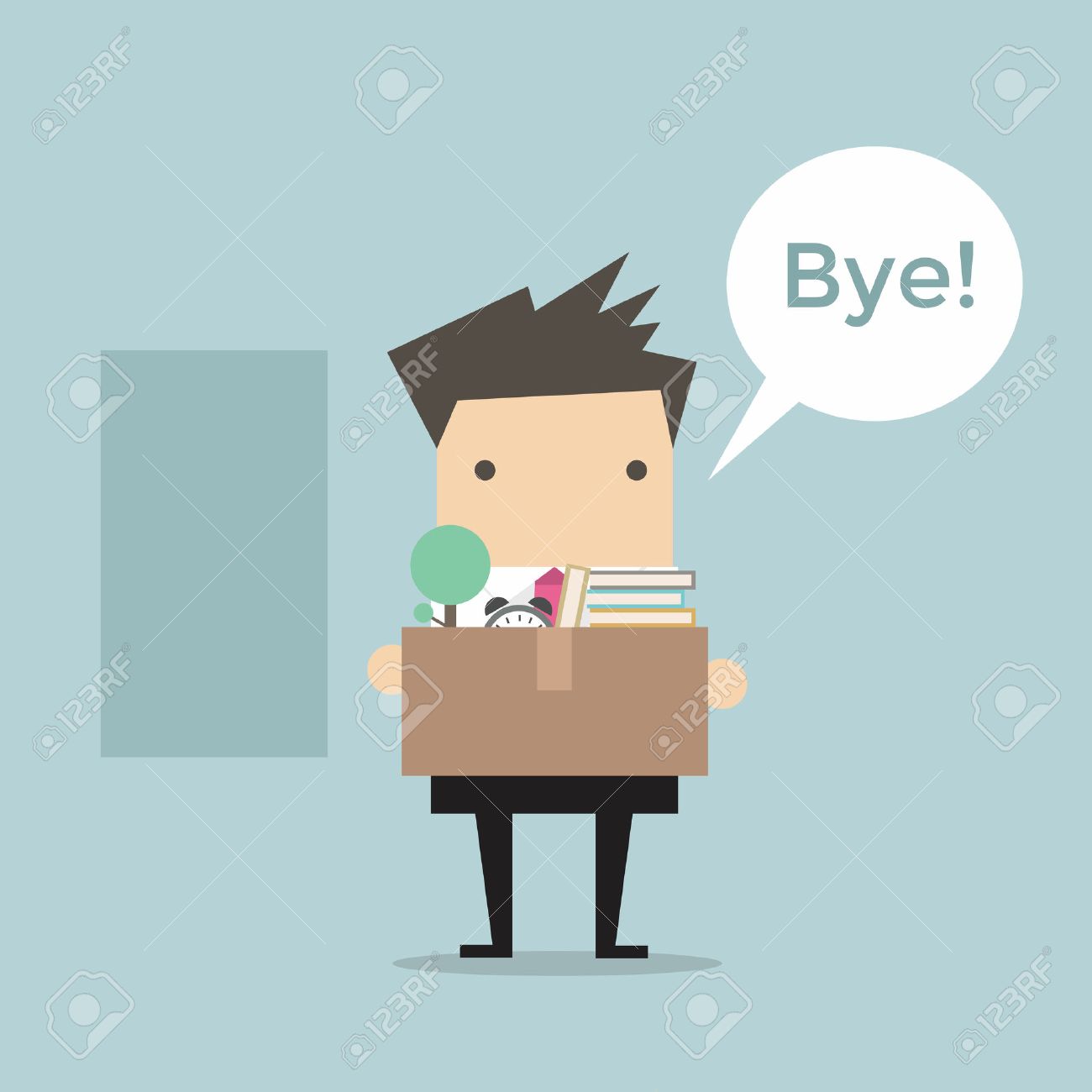 businessman leaving job vector stock vector 33774409