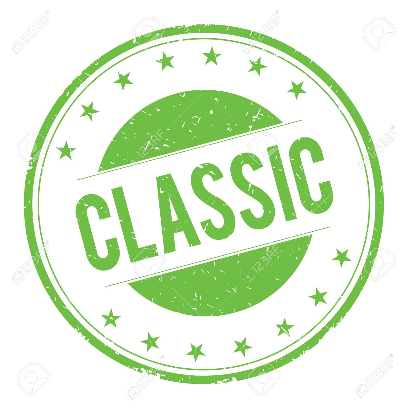 classic stamp sign text word logo green the word classic