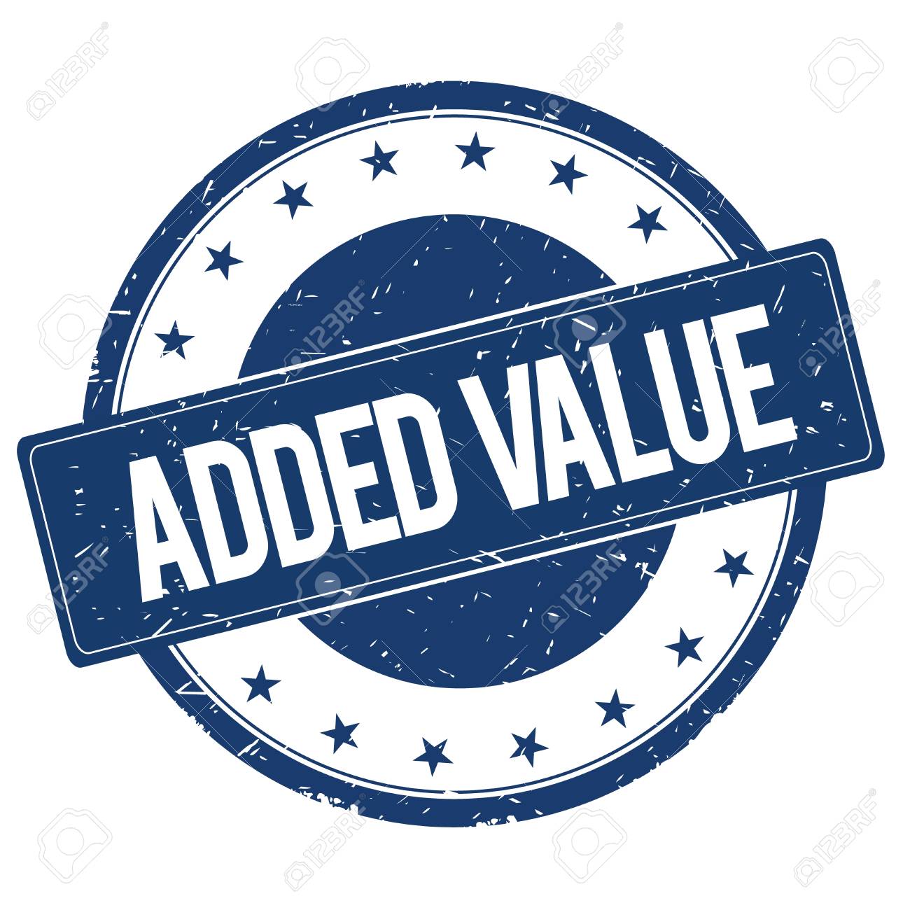 ADDED VALUE Stamp Sign Text Word Logo Blue. Stock Photo, Picture and  Royalty Free Image. Image 67602458.